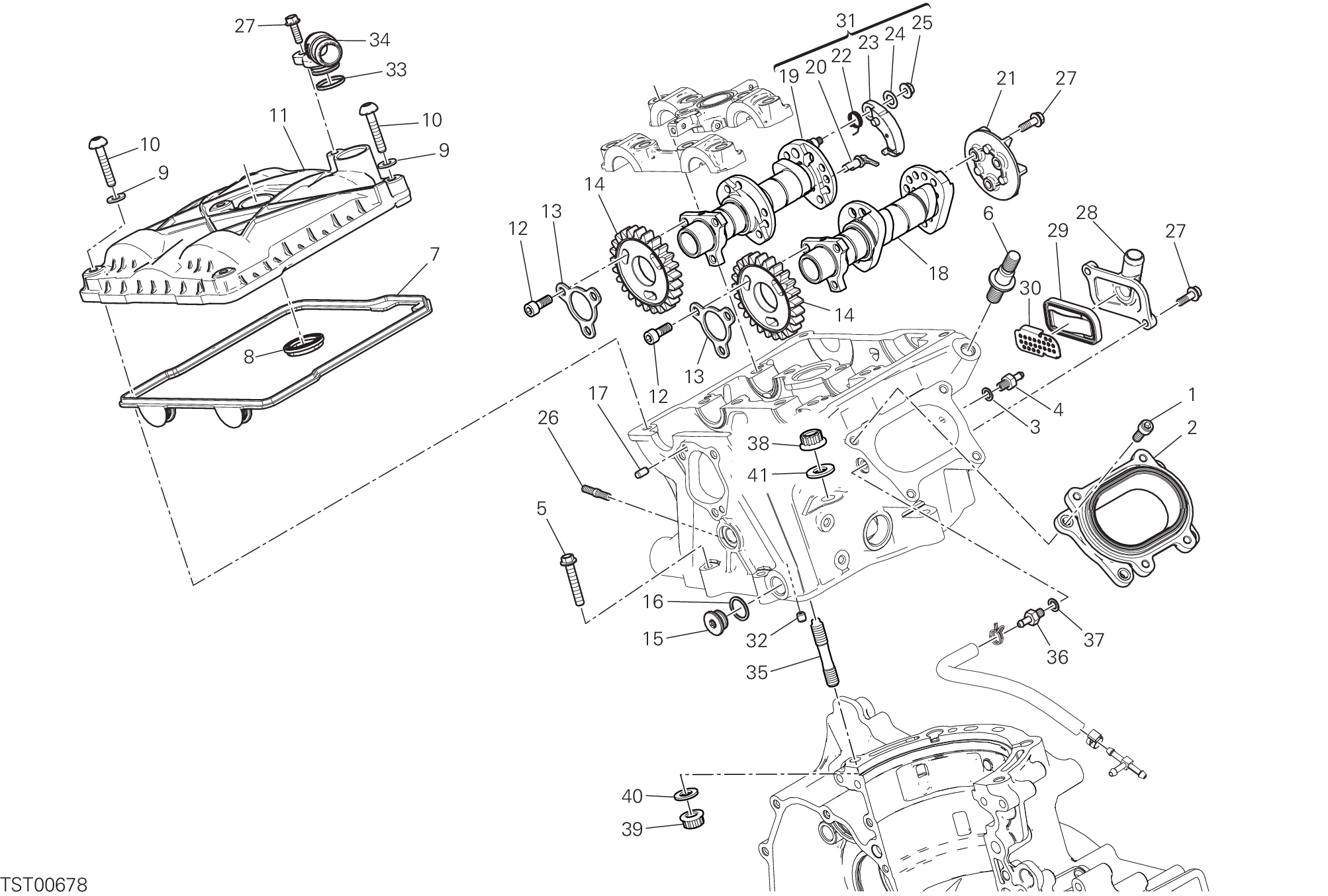 12A CULASSE VERTICALE DISTRIBUTION POUR SUPERBIKE PANIGALE V2 2024