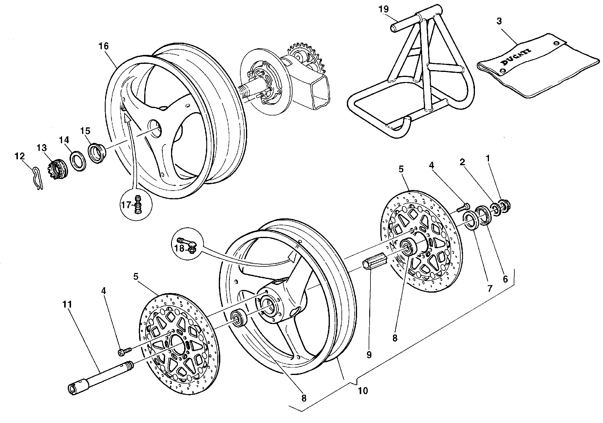 270 ROUES POUR SUPERBIKE 748 R 1999