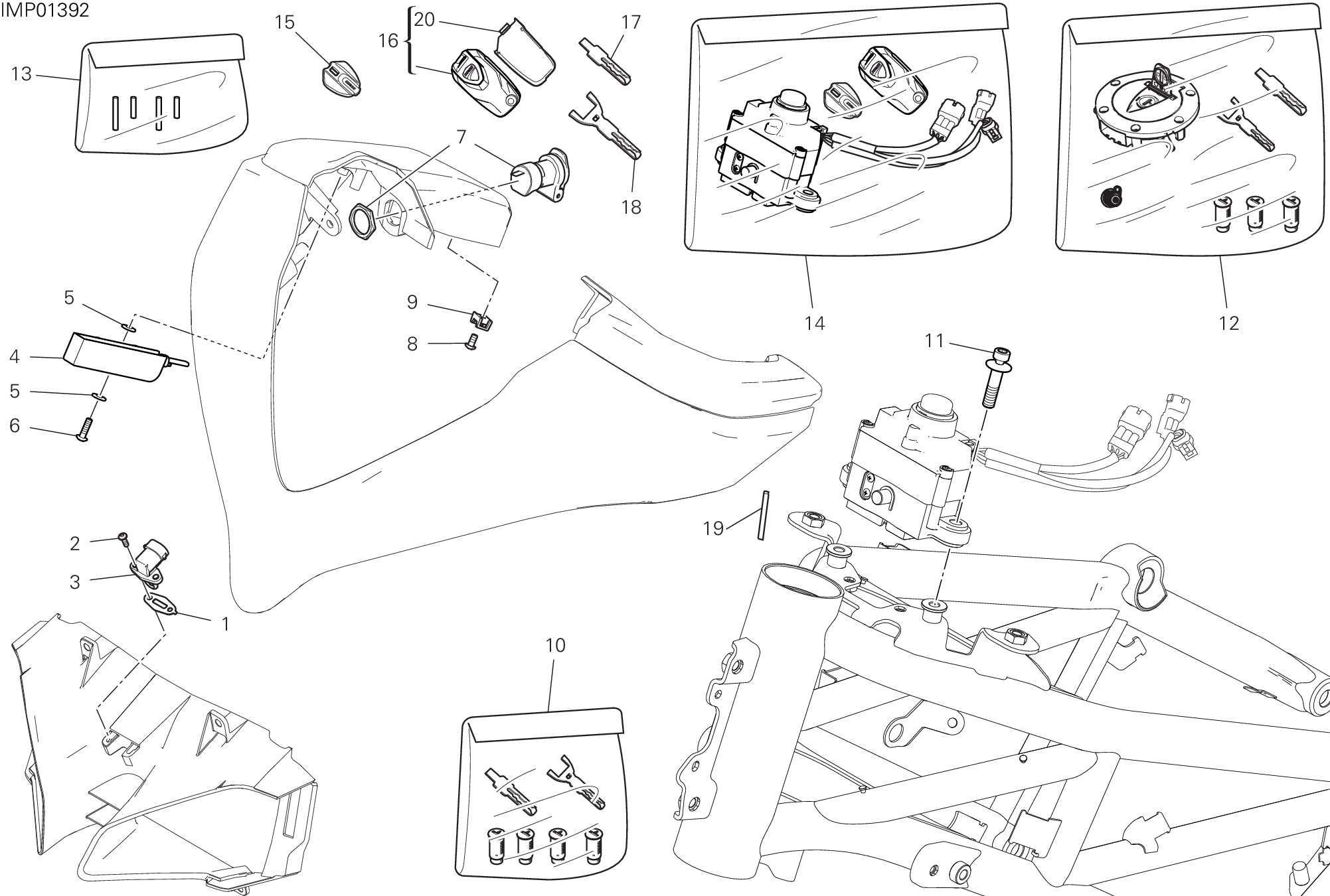 18E FAISCEAU DE CABLES AVANT POUR MULTISTRADA V2 S 2023