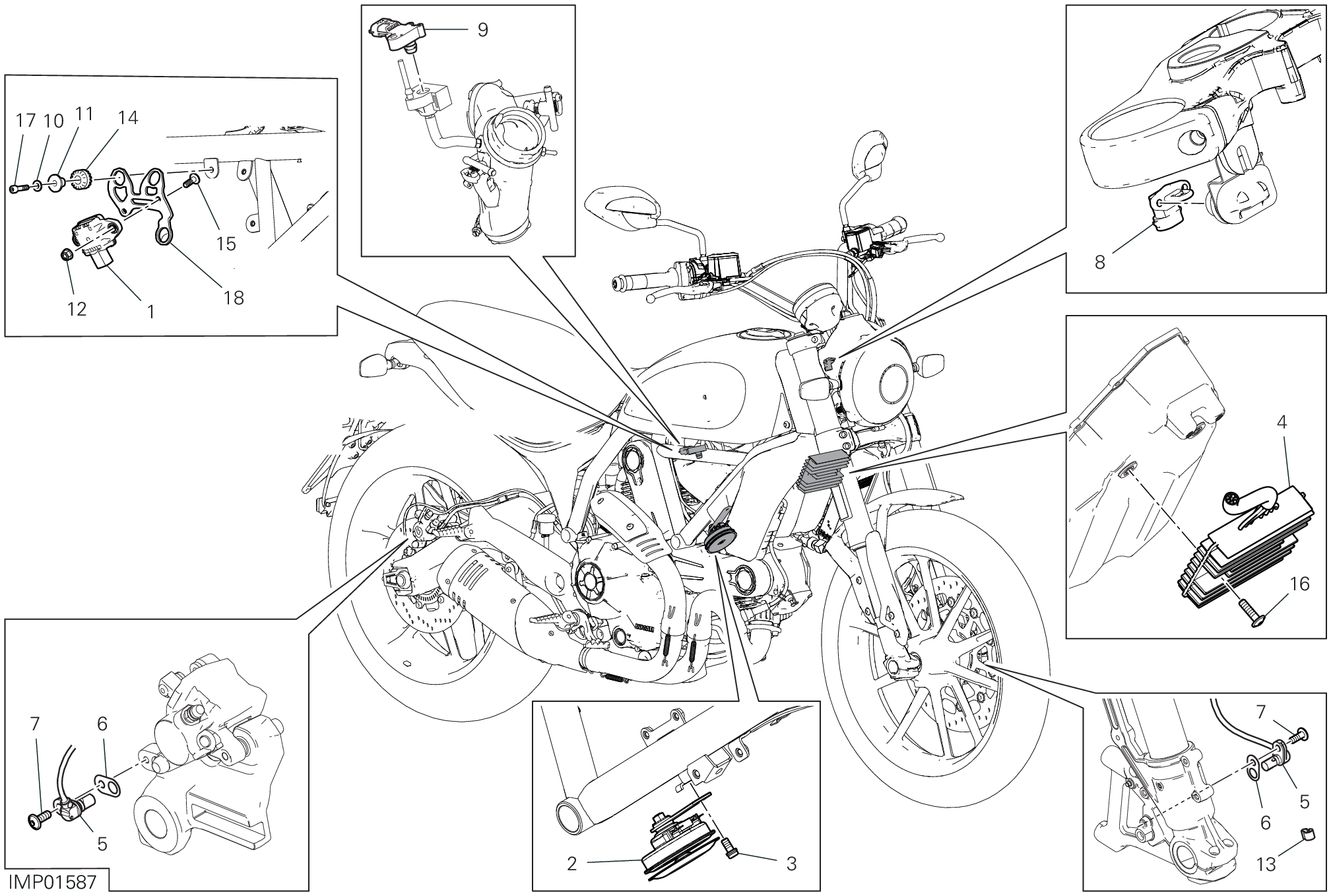 13D DISOISITIF ELECTRIQUES POUR SCRAMBLER FULL THROTTLE 2G 2024