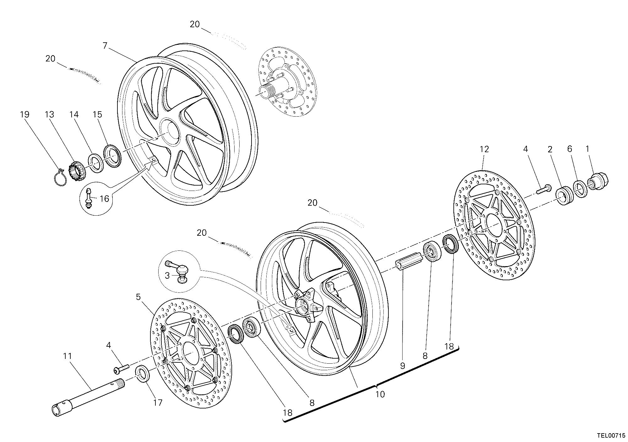 026 ROUES POUR SUPERBIKE 1198 SP 2011