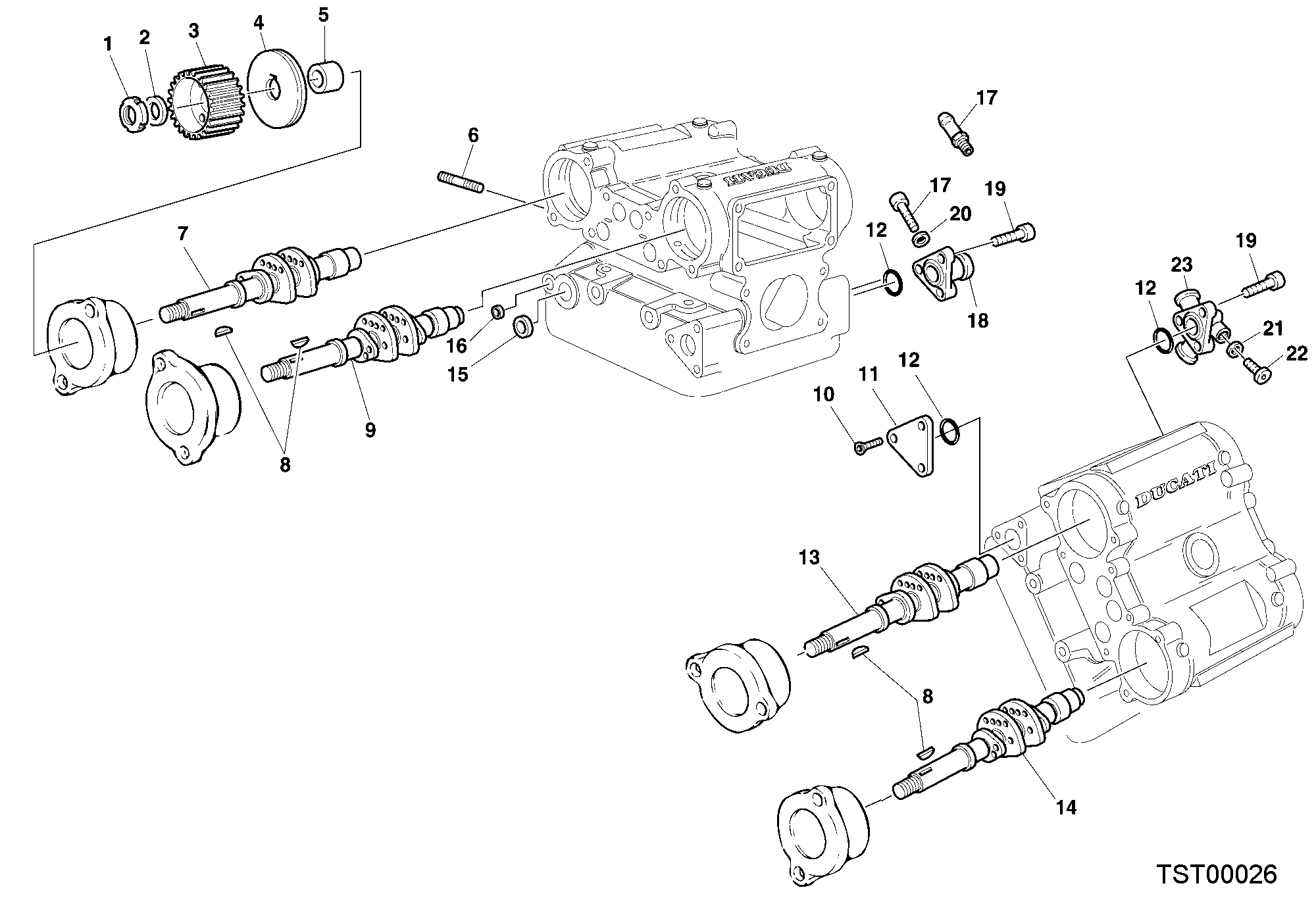 014 CULASSE POUR SUPERBIKE 996 RS 2000
