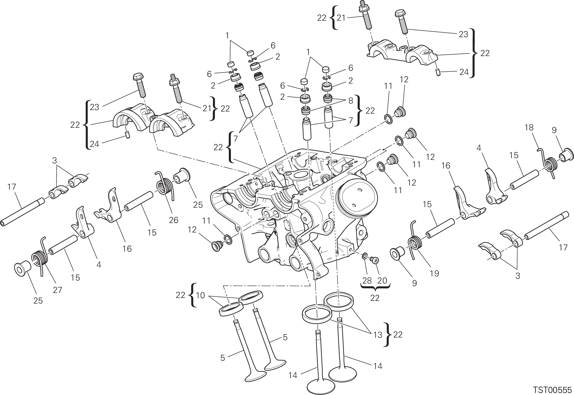 014 CULASSE VERTICALE POUR MULTISTRADA 1200 ENDURO 2016
