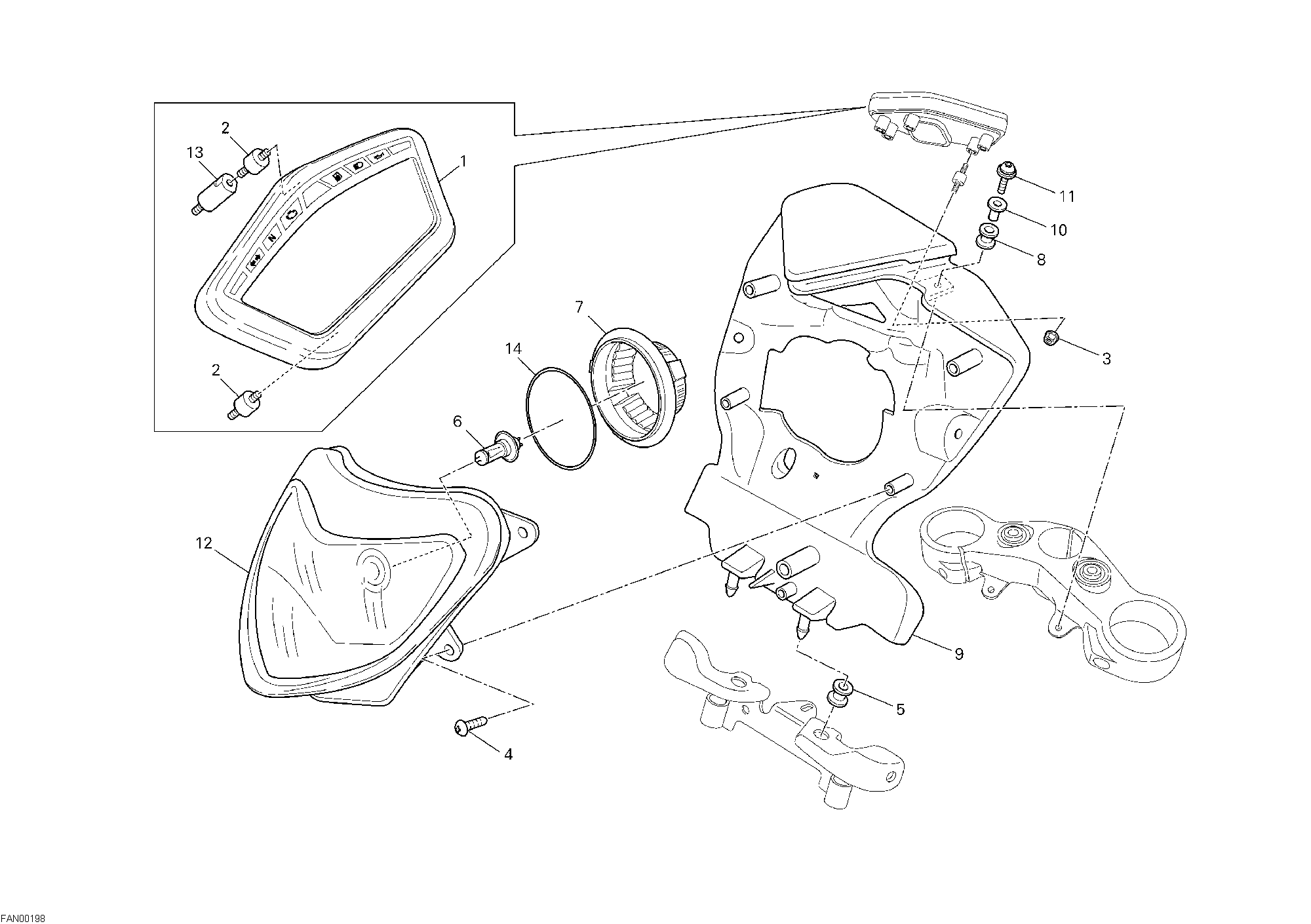 021 FEU AVANT POUR HYPERMOTARD 796 2011