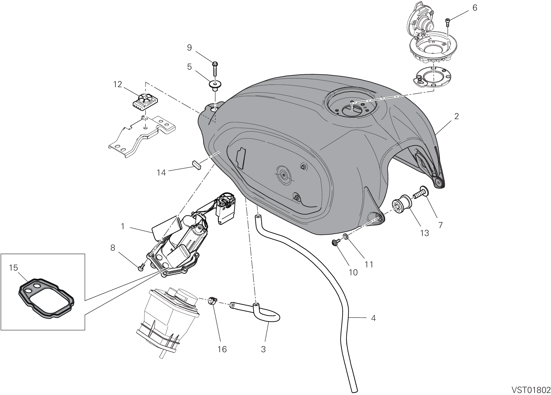 30A RSERVOIR POUR SCRAMBLER 1100 SPECIAL 2019