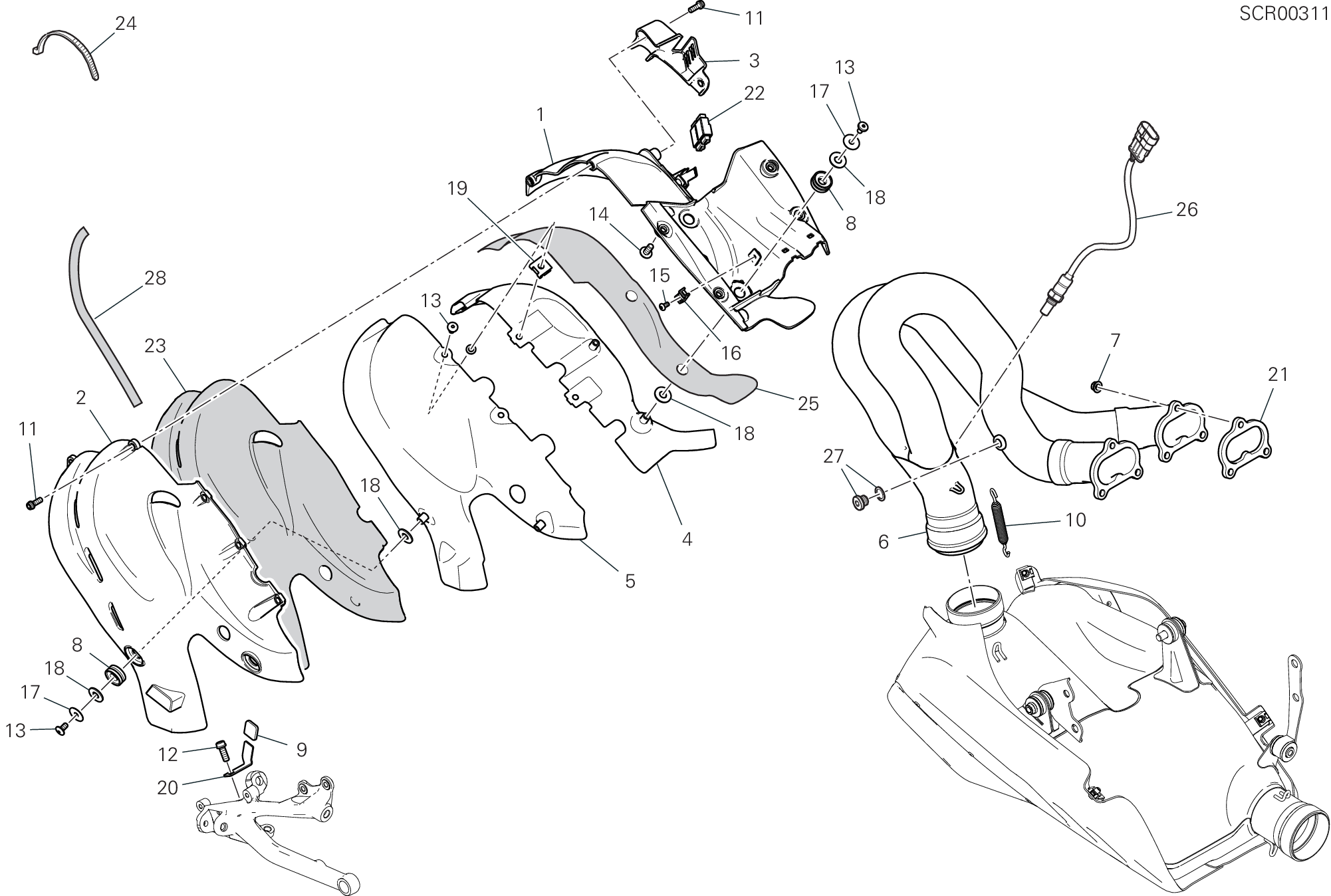 31B ECHAPPEMENT POUR SUPERBIKE PANIGALE V4 S 2021