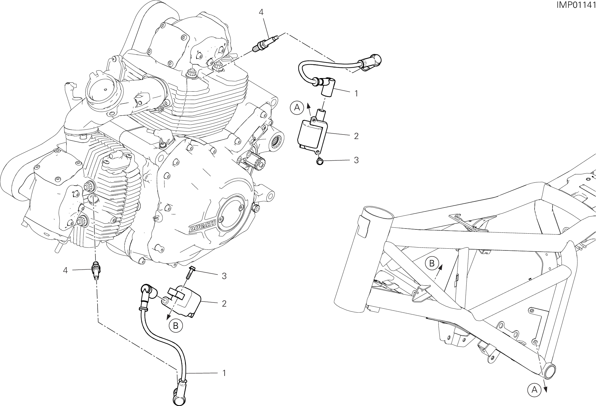 13A FAISCEAU DE FILS BOBINE POUR SCRAMBLER CAFE RACER 2019