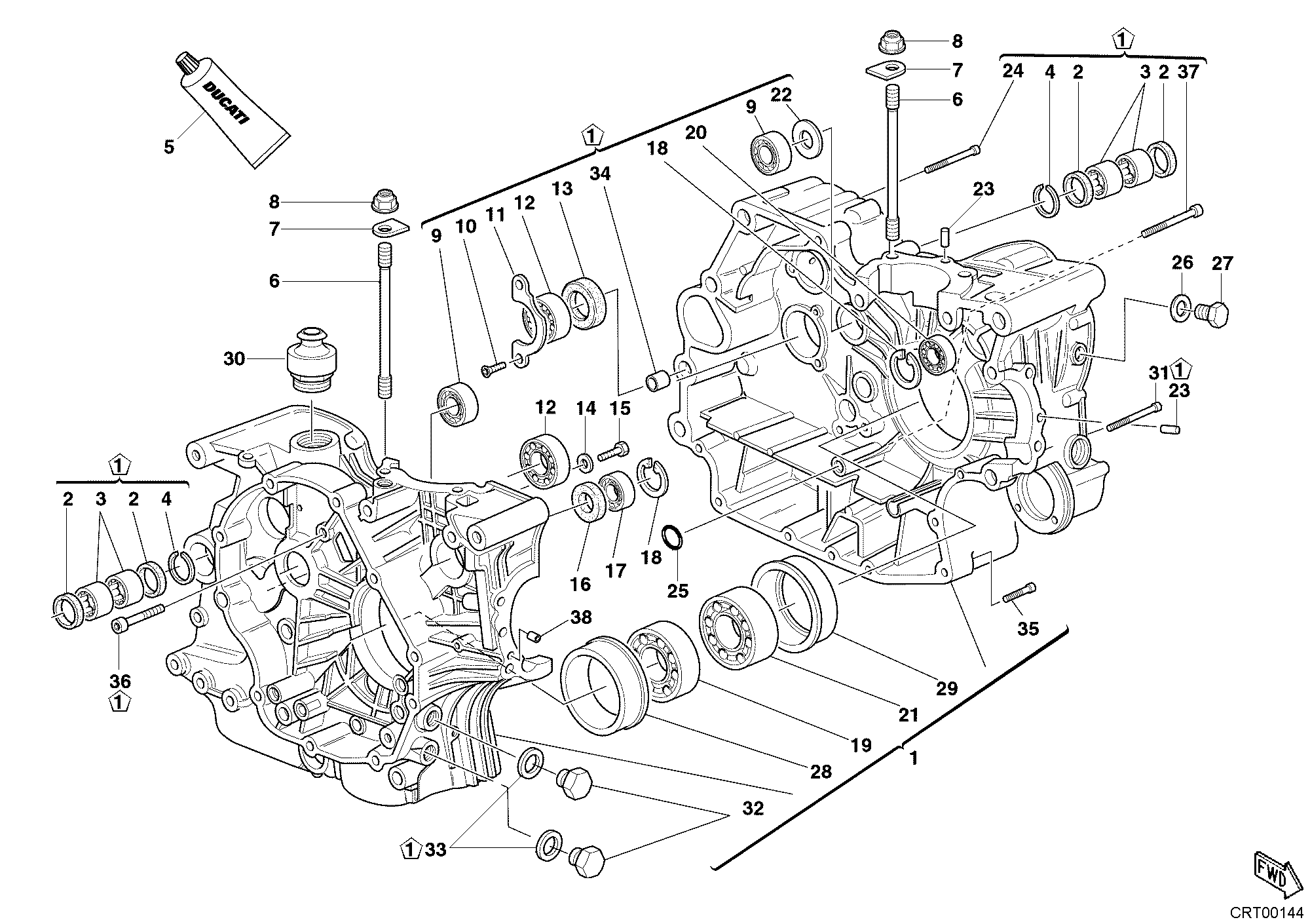010 CARTER MOTEUR POUR SPORT TOURING ST2 2003