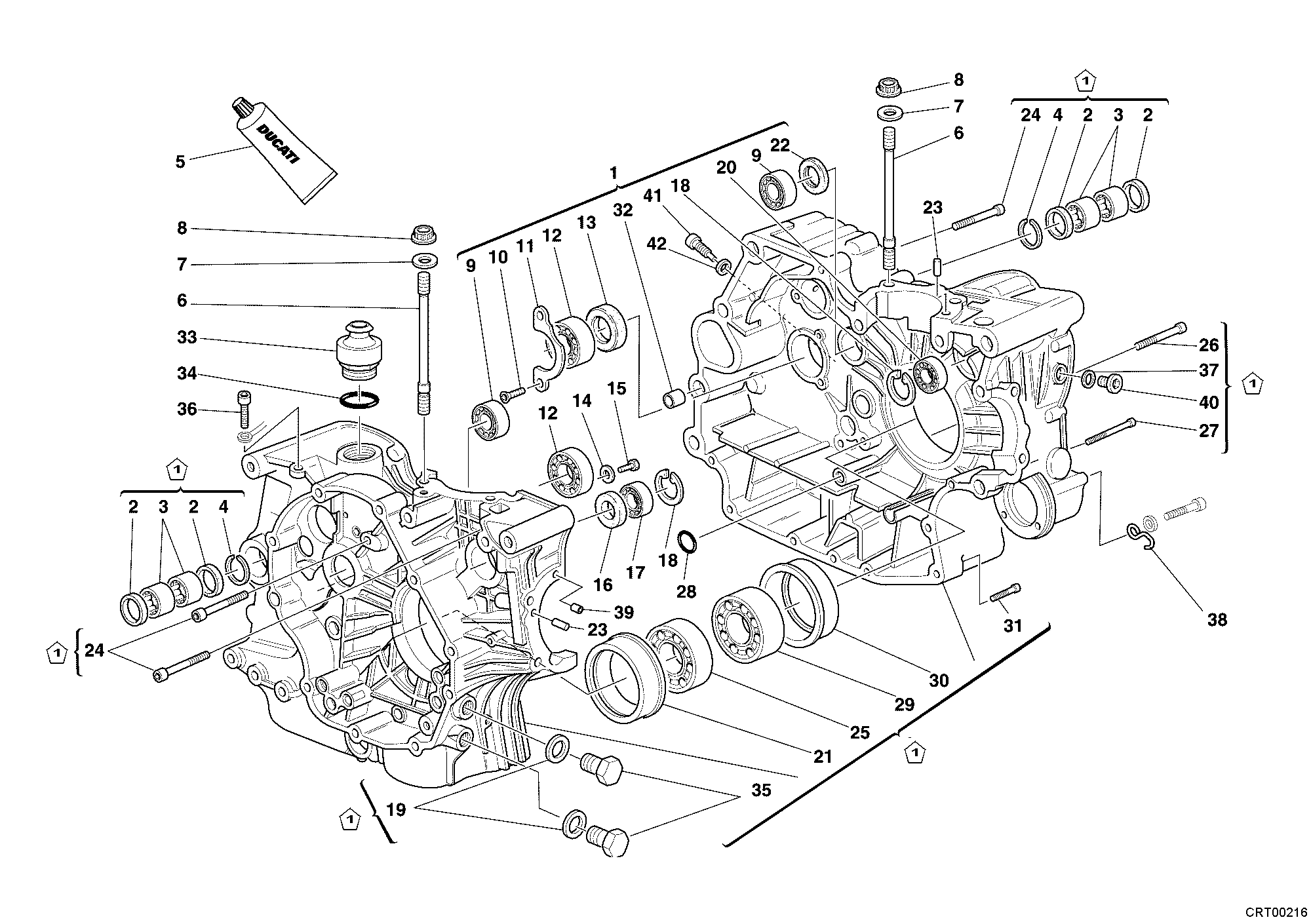 010 CARTER MOTEUR POUR MONSTER 400 2005