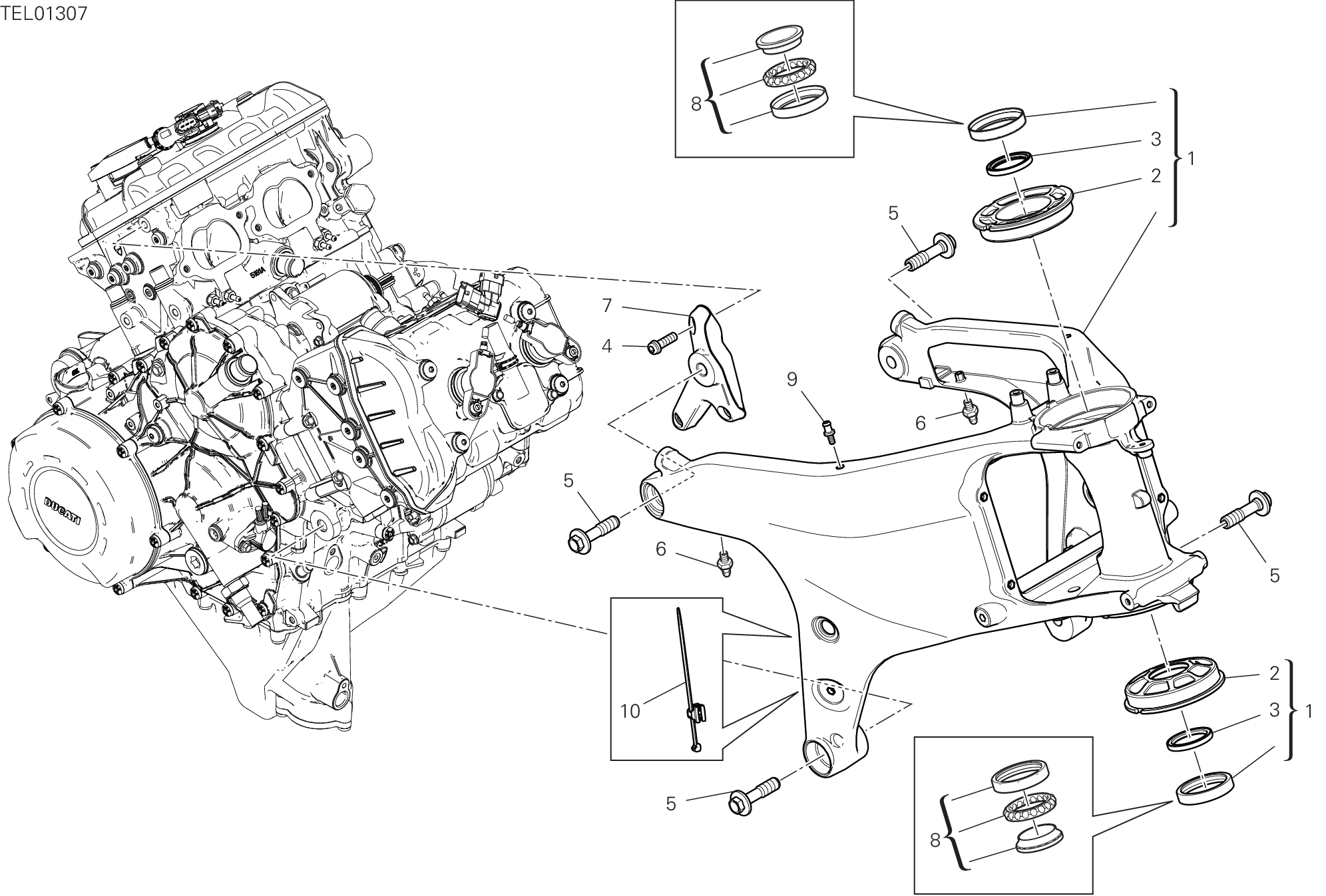 33A CADRE POUR SUPERBIKE PANIGALE V4 2018