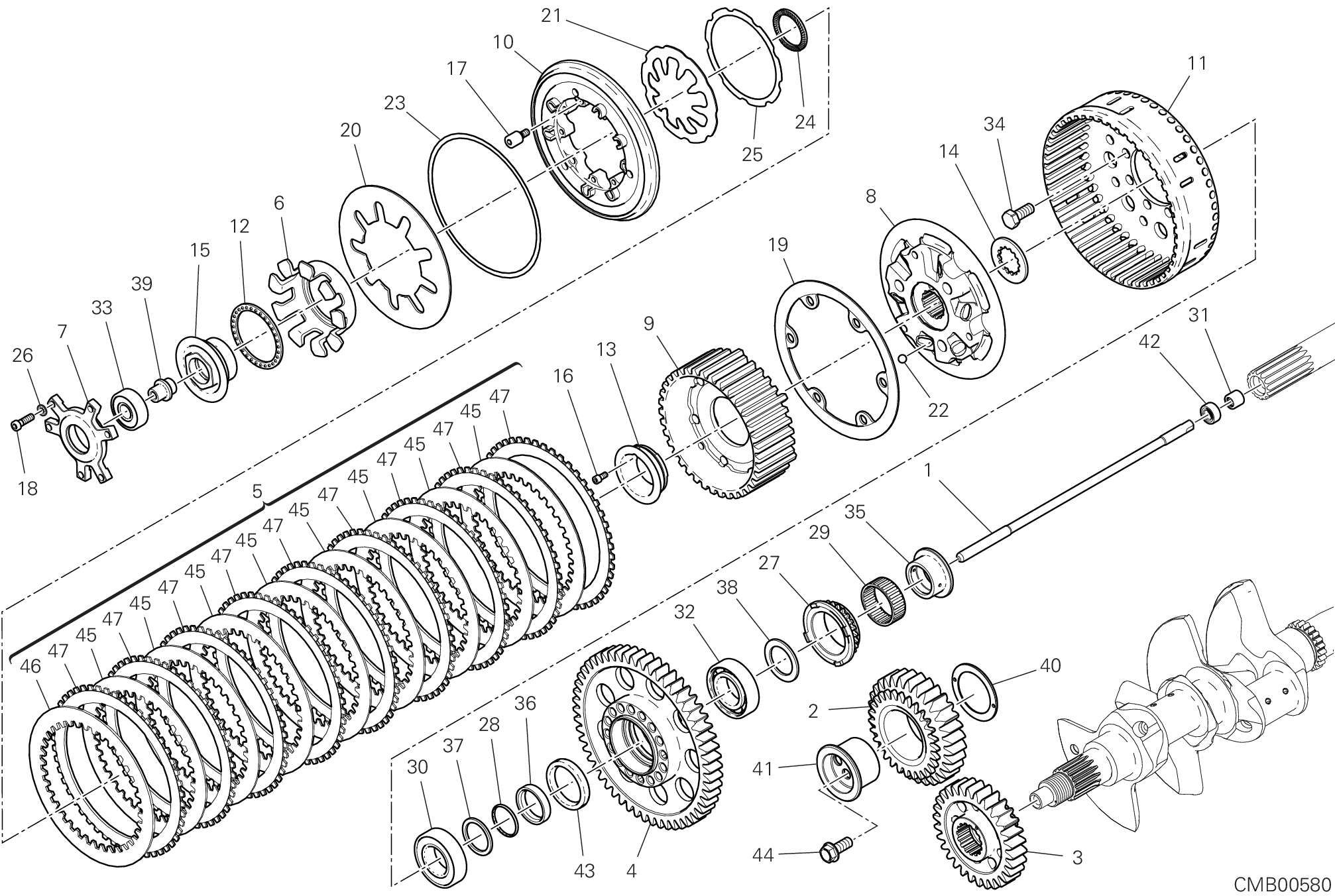 03B EMBRAYAGE POUR SUPERBIKE PANIGALE V4 SP2 2022