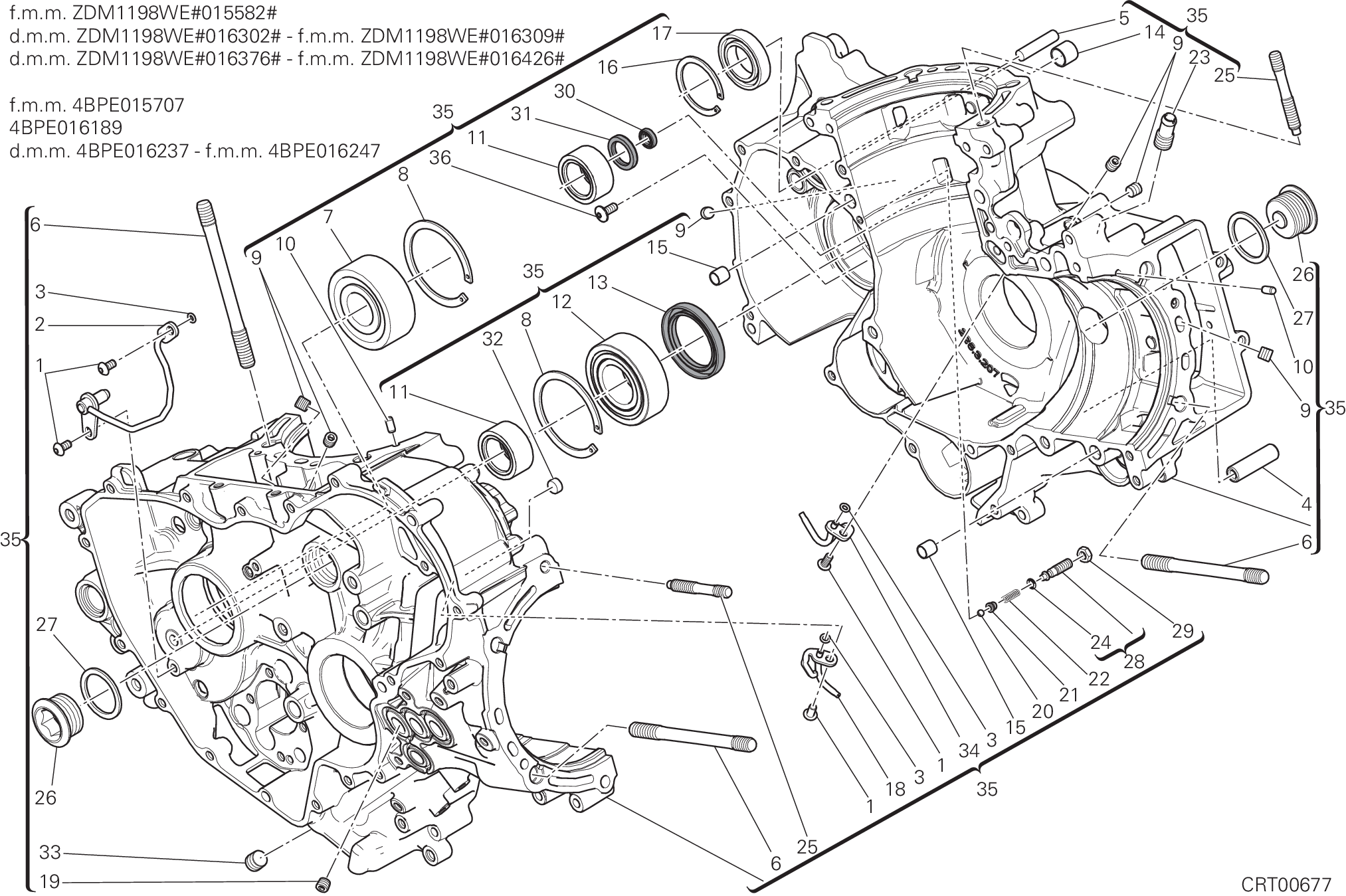 010 PAIRE DE DEMI CARTERS POUR SUPERBIKE 1199 PANIGALE R 2014