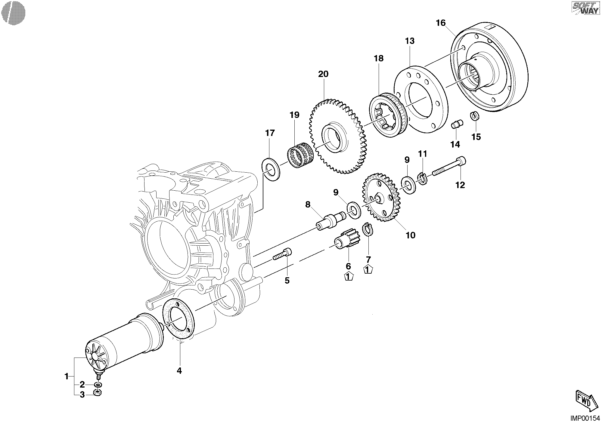 012 GENERATEUR MOTEUR DEMARRAGE POUR SUPERBIKE 748 R SINGLE SEAT 2002