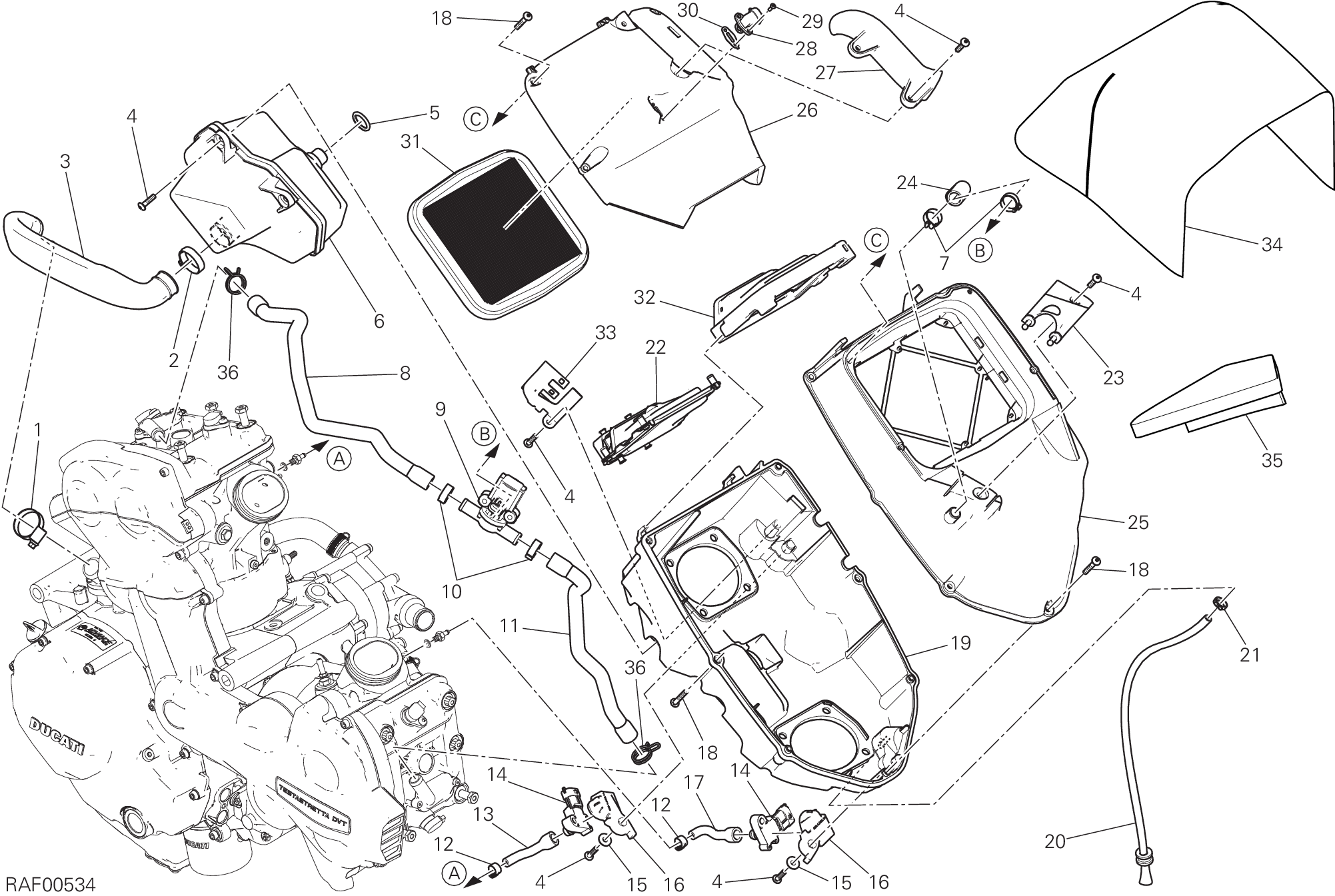 029 ADMISSION POUR MULTISTRADA 1200 S TOURING 2015