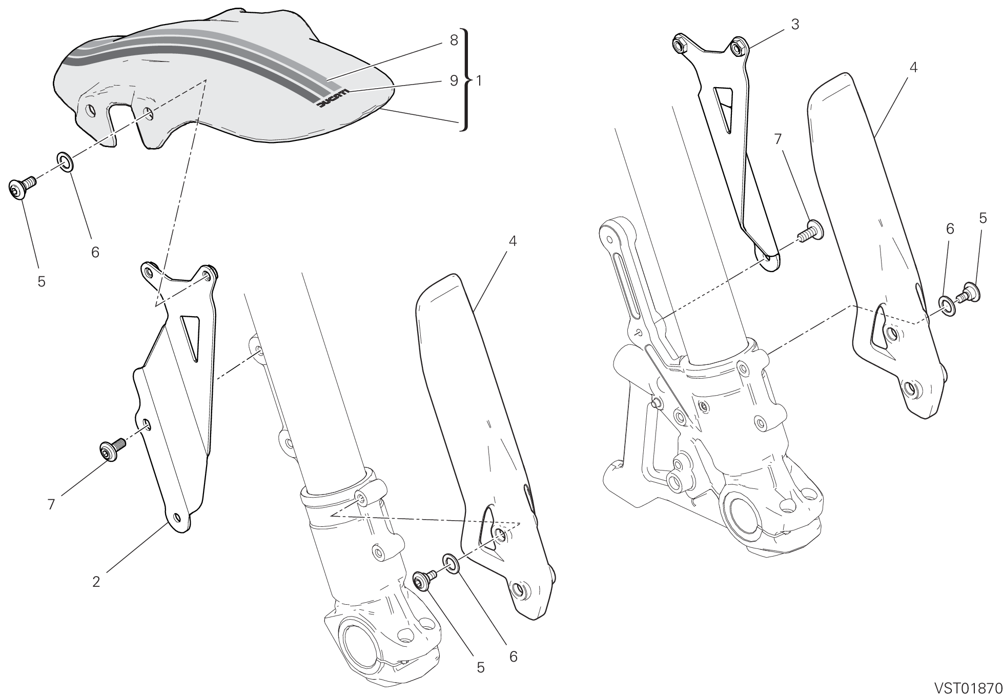 24A GARDE BOUE AVANT POUR SCRAMBLER CAFE RACER 2020