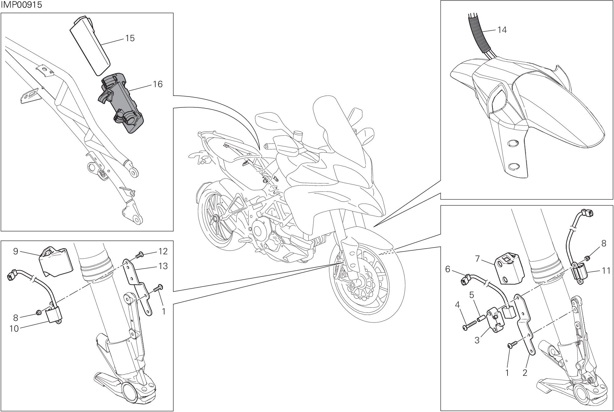 18D FAISCEAU DE FILS D AIR POUR MULTISTRADA 1200 S TOURING D AIR 2014