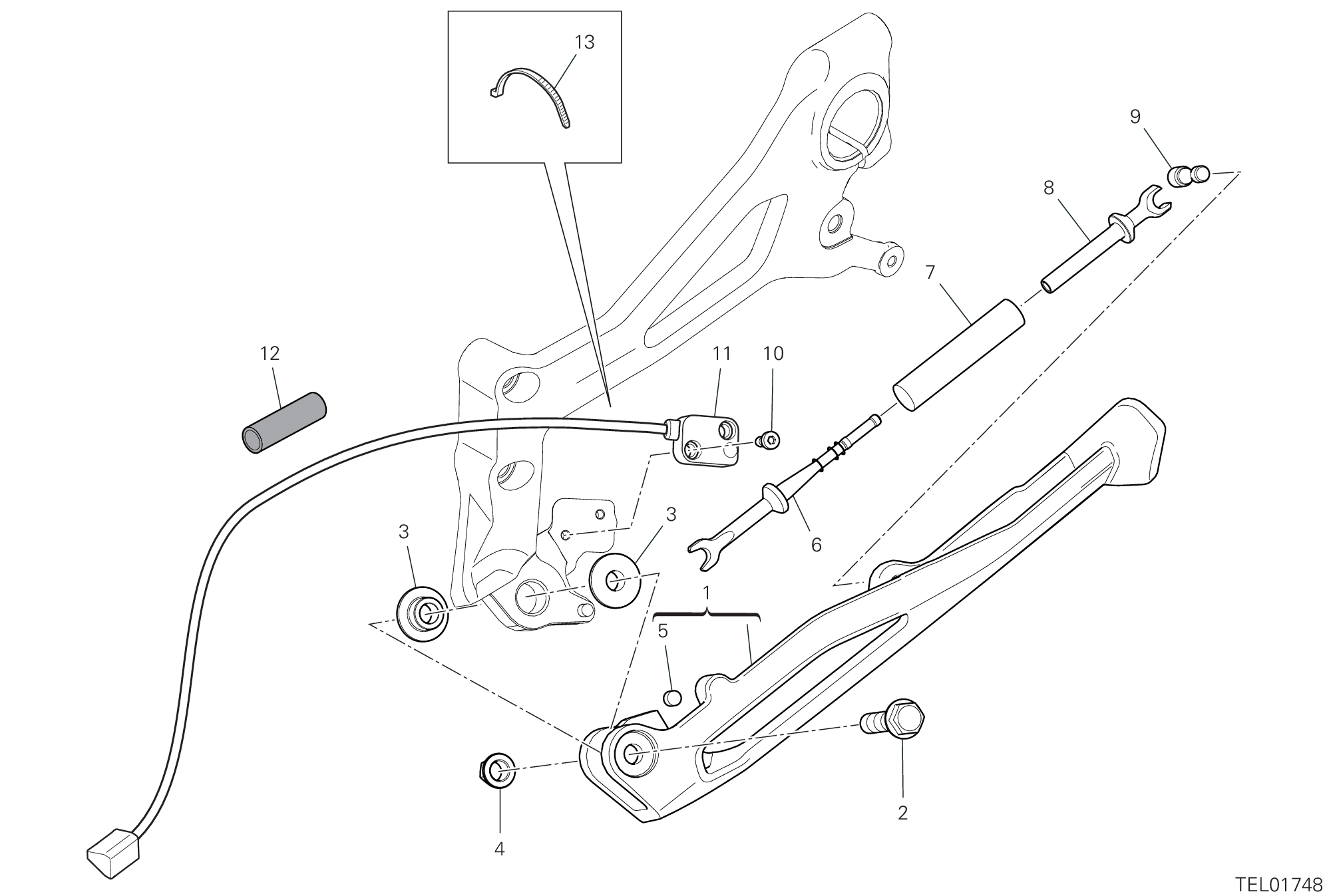 16A CAVALLETTO POUR SUPERBIKE PANIGALE V4 2025