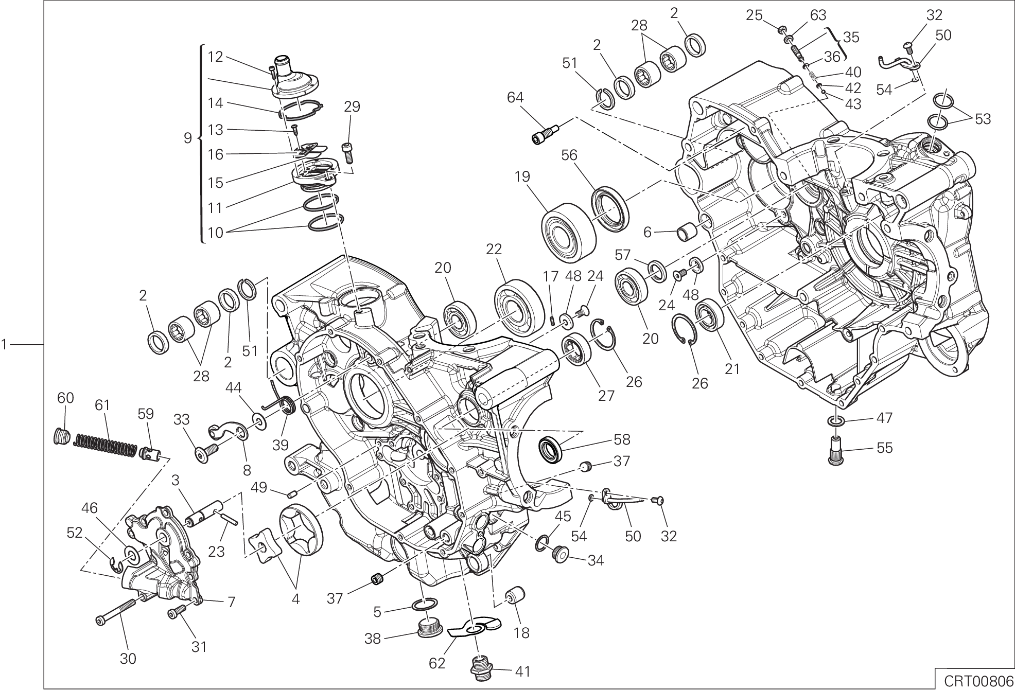 09A PAIRE DE DEMI CARTERS POUR HYPERMOTARD 950 SP 2019
