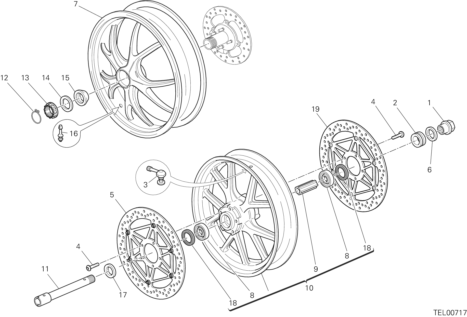026 ROUES POUR SUPERBIKE 848 EVO CORSE SE 2012