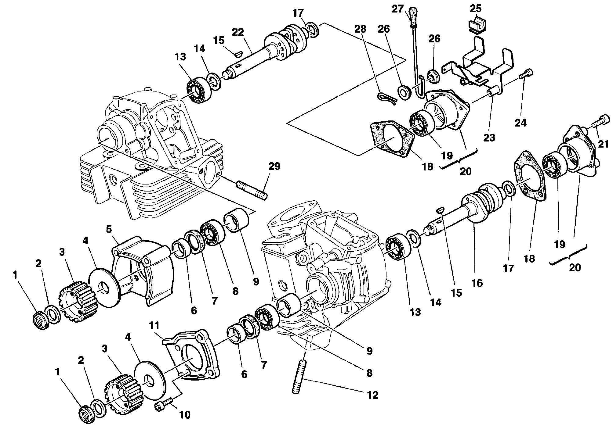 013 ARBRE A CAMES POUR SPORT TOURING ST2 1998