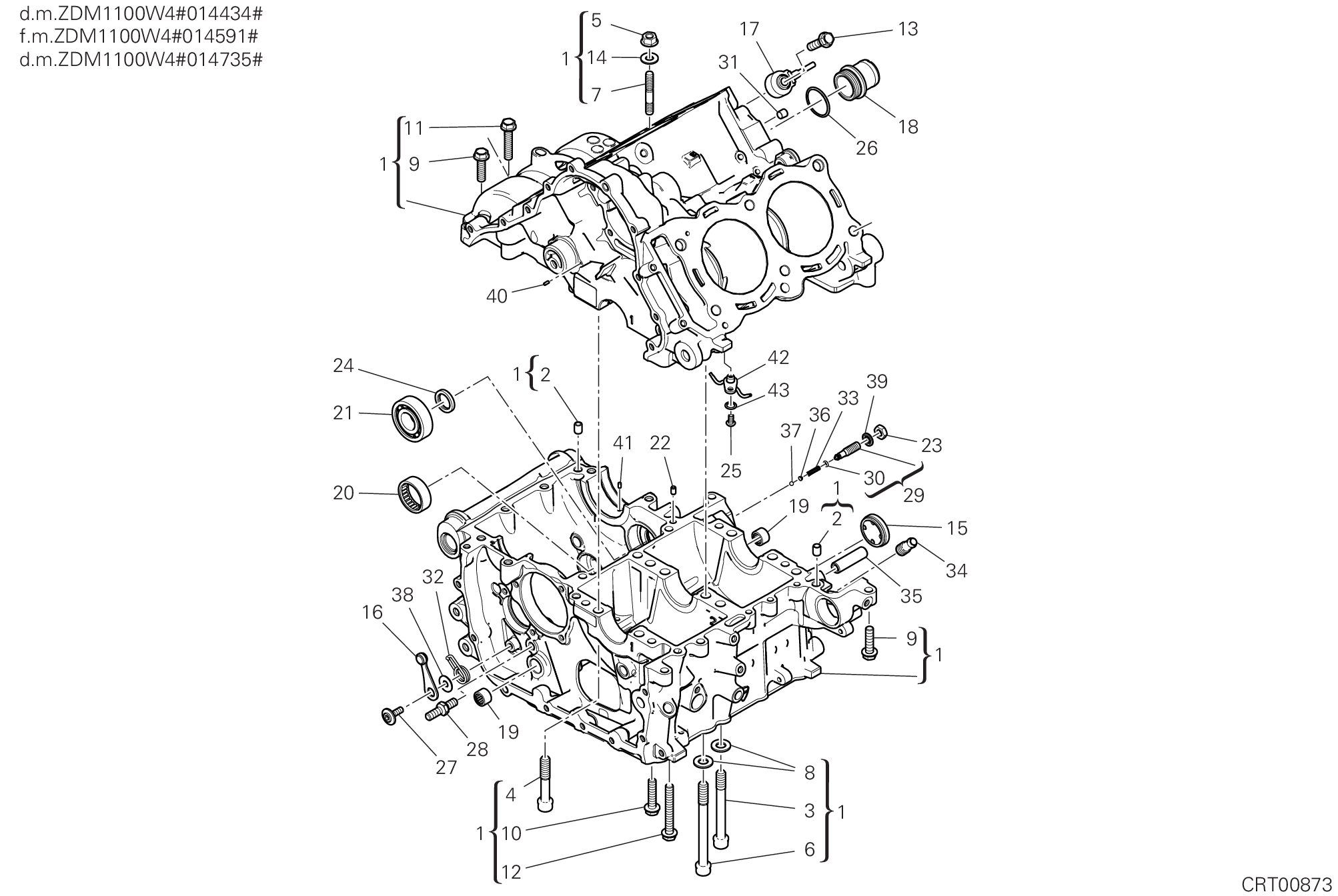 09A PAIRE DE DEMI CARTERS POUR SUPERBIKE PANIGALE V4 S 2020