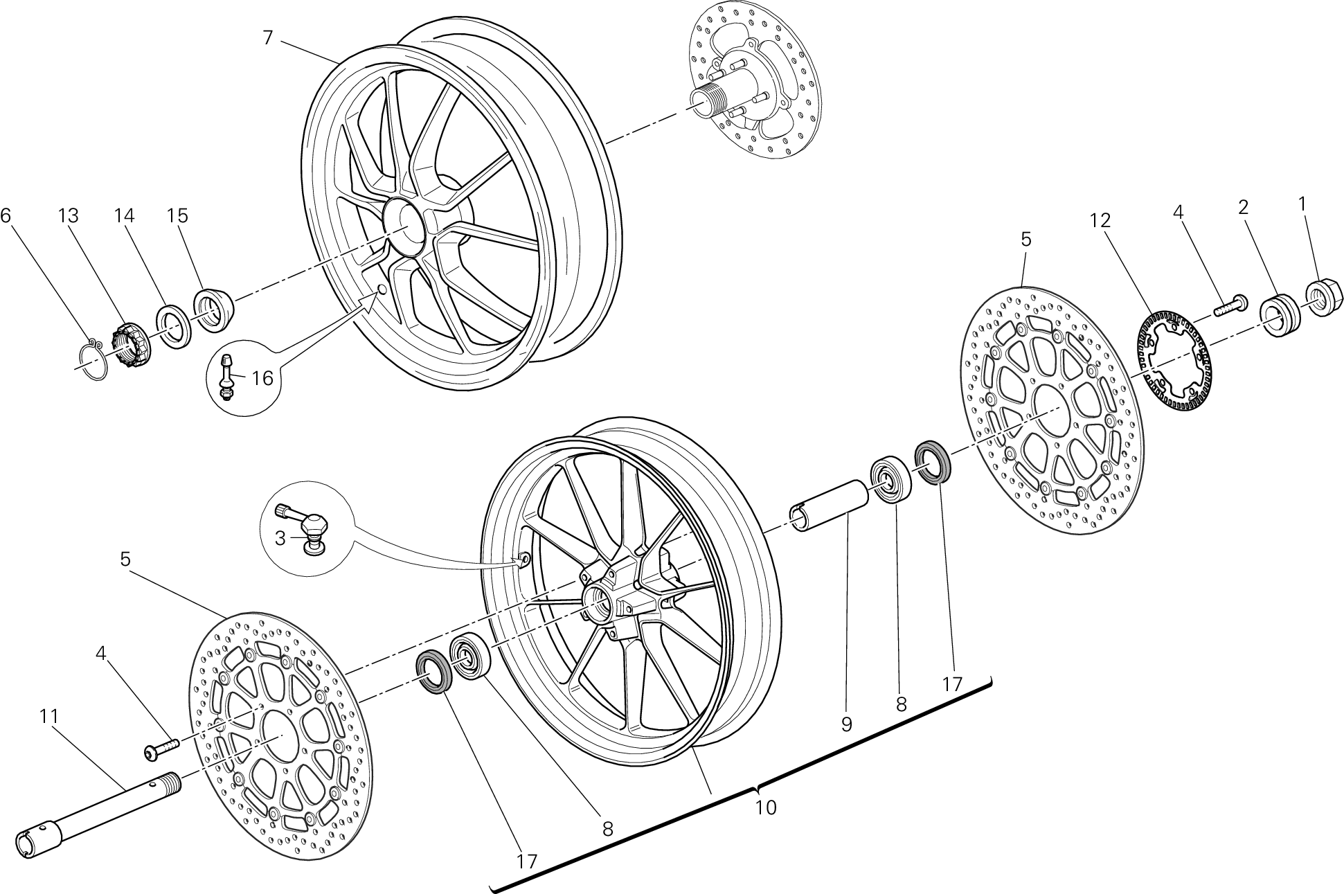 025 ROUES POUR MONSTER 1100 DIESEL 2013