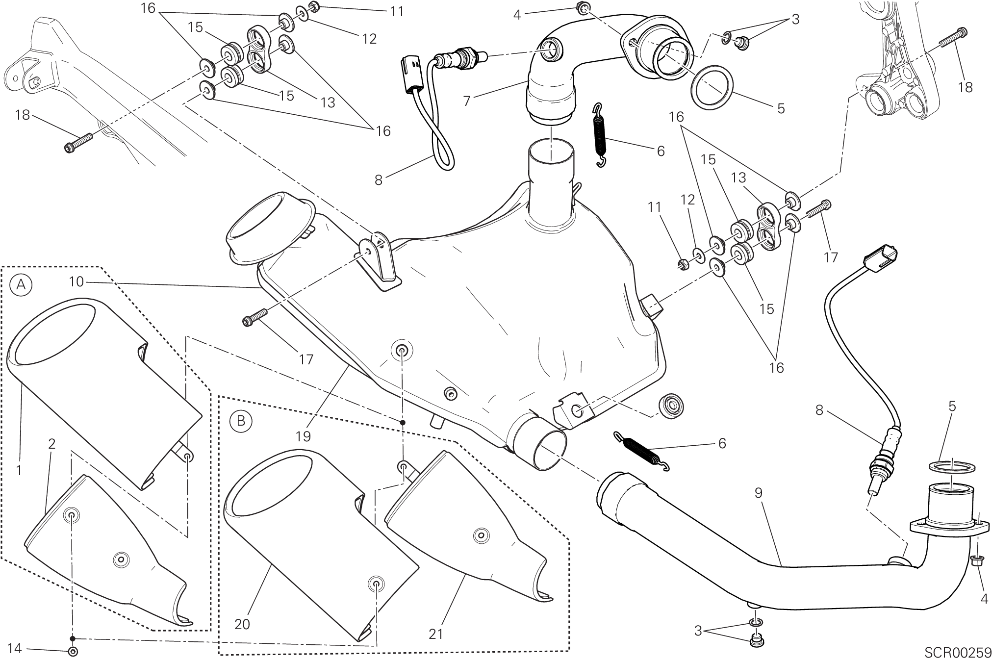 019 ECHAPPEMENT POUR SCRAMBLER SIXTY2 2016