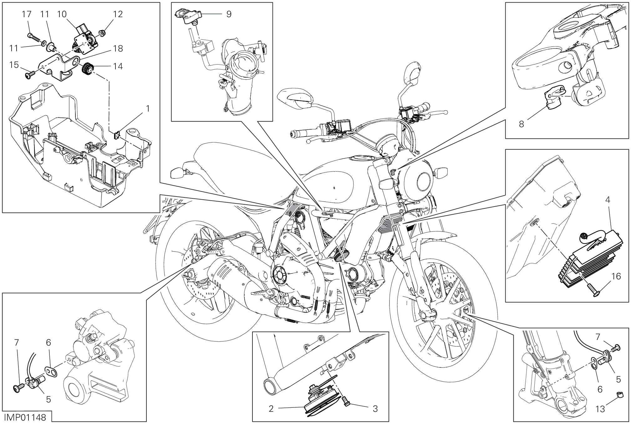 13D DISOISITIF ELECTRIQUES POUR SCRAMBLER ICON 2022