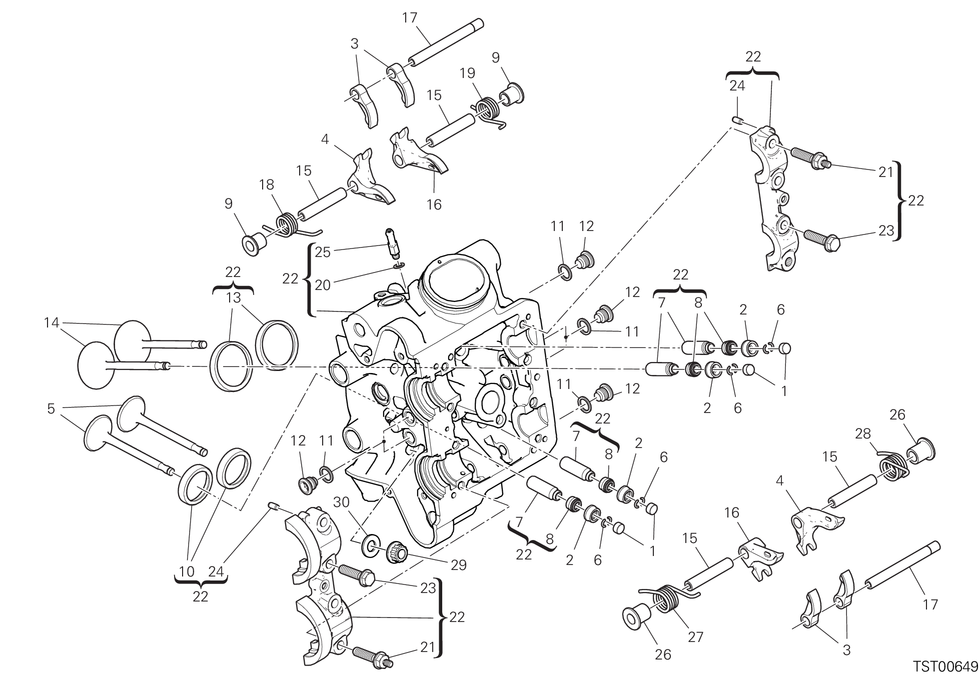 11D CULASSE HORIZONTALE POUR DIAVEL 1260 S 2021