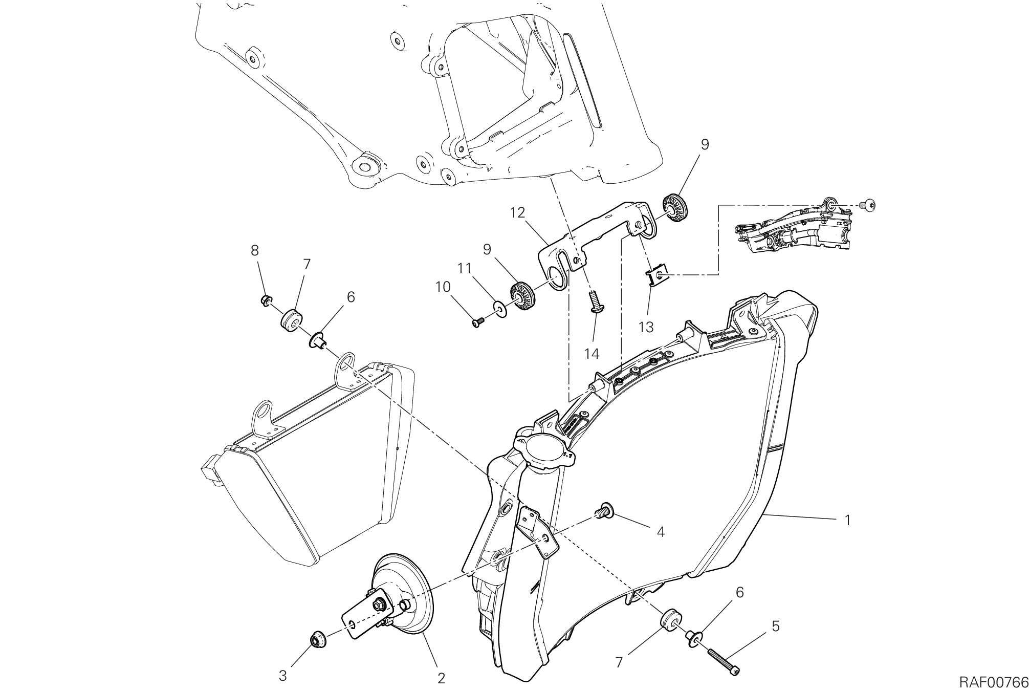 24A RADIATEUR DEAU POUR DIAVEL V4 2023