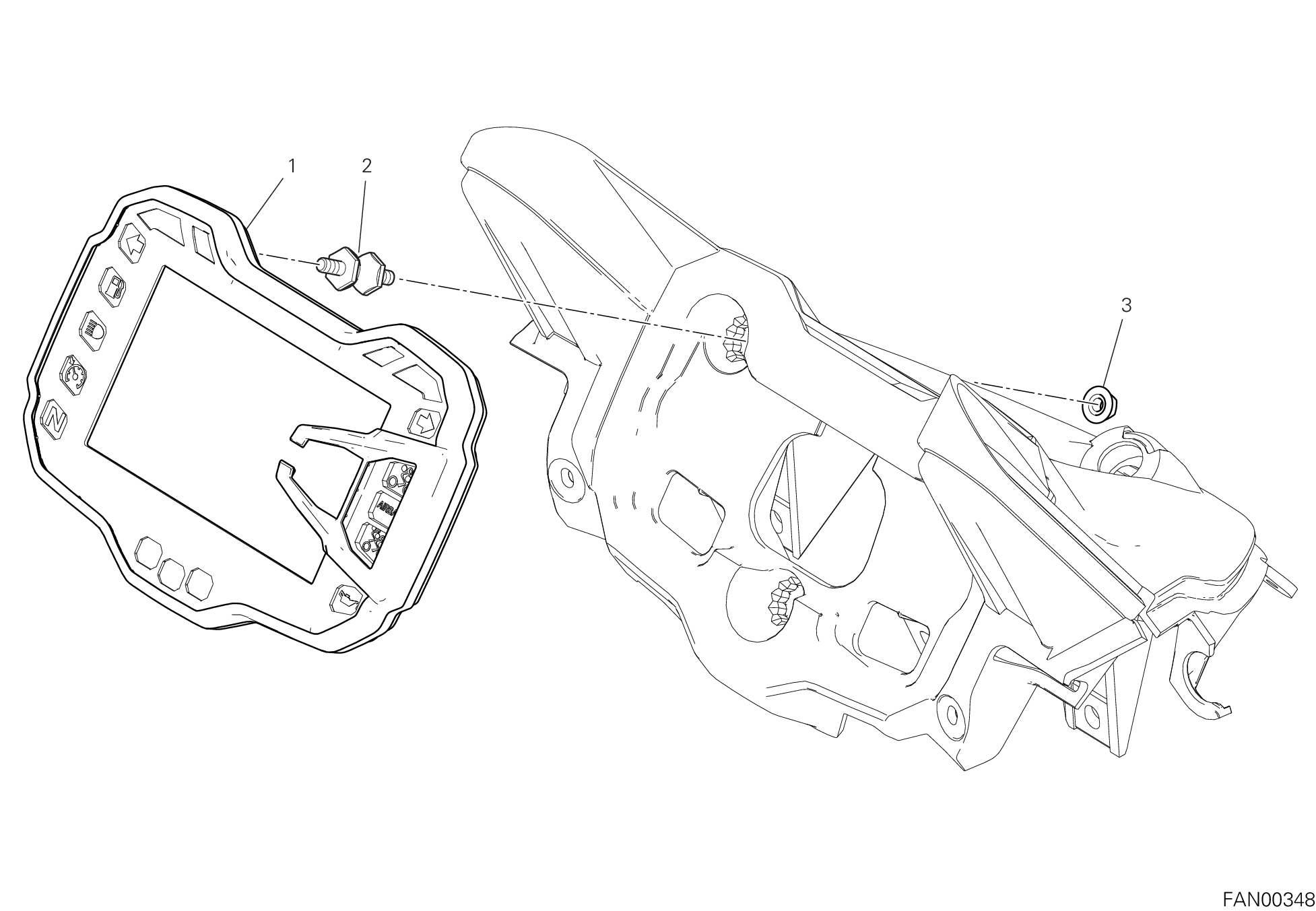 20B TABLEAU DE BORD POUR MULTISTRADA V2 S 2024
