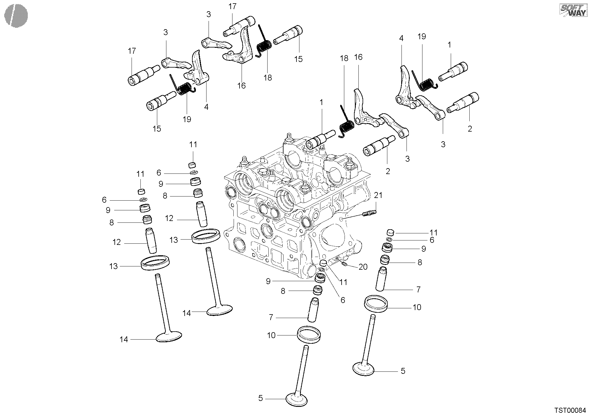 013 SOUPAPE POUR SUPERBIKE 998 S BAYLISS 2002