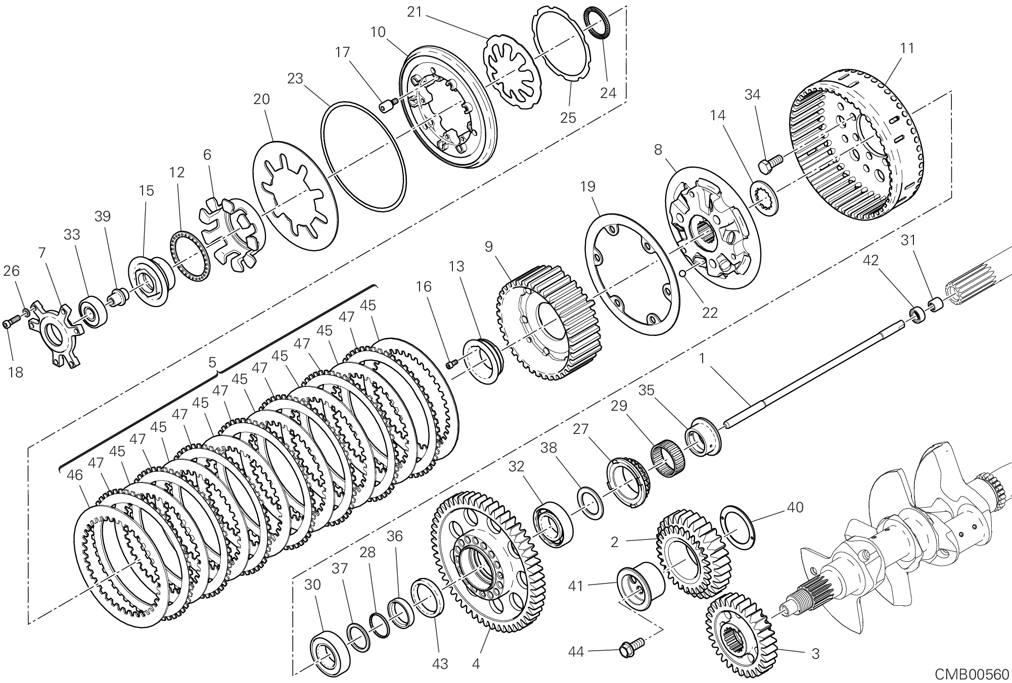 03B EMBRAYAGE POUR SUPERBIKE SUPERLEGGERA V4 2020