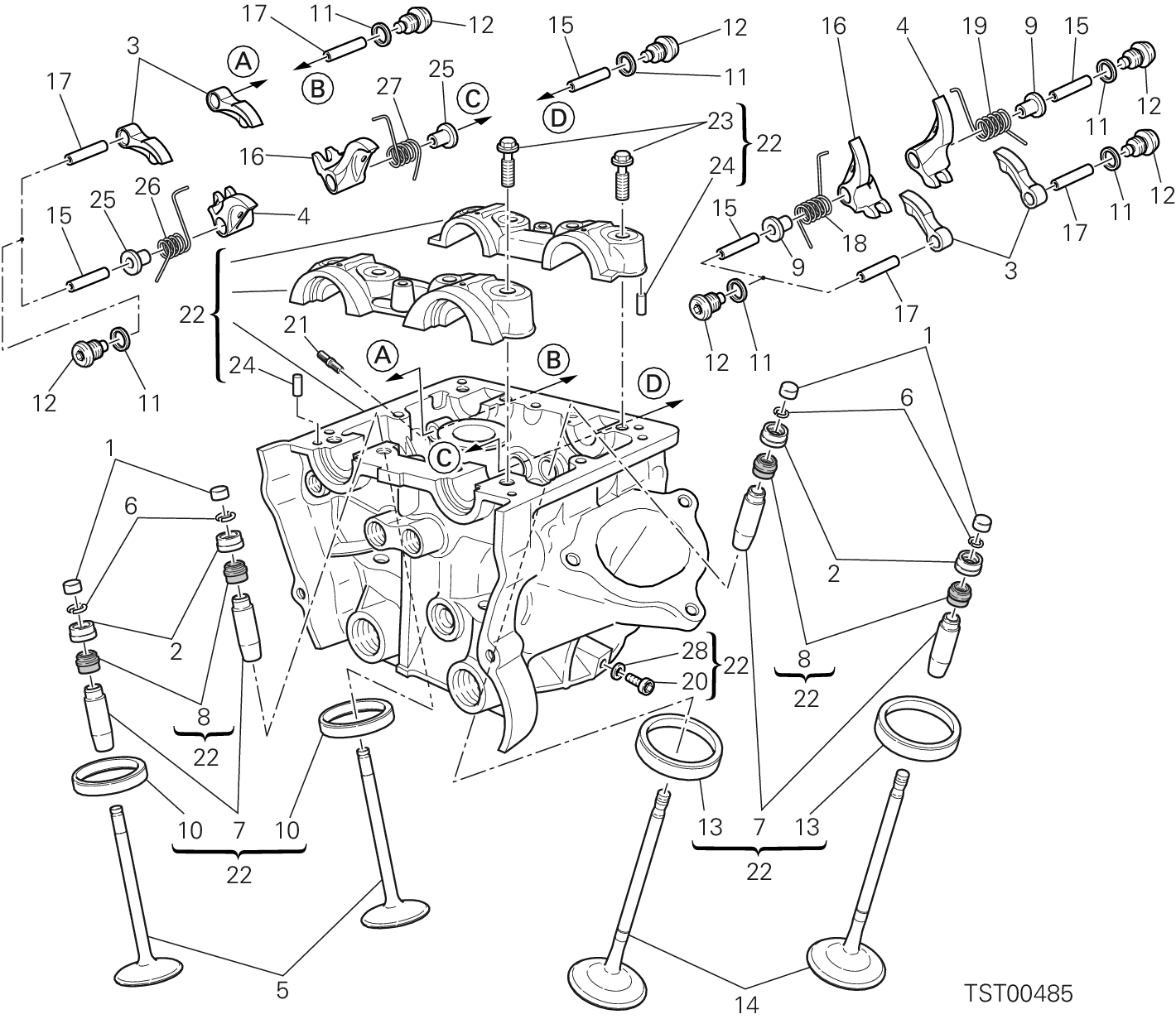 014 CULASSE VERTICAL POUR HYPERMOTARD SP 2015