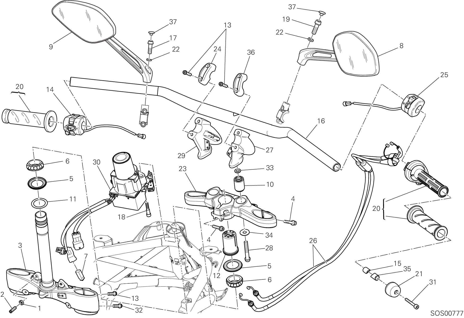 021 GUIDON POUR DIAVEL TITANIUM 2015