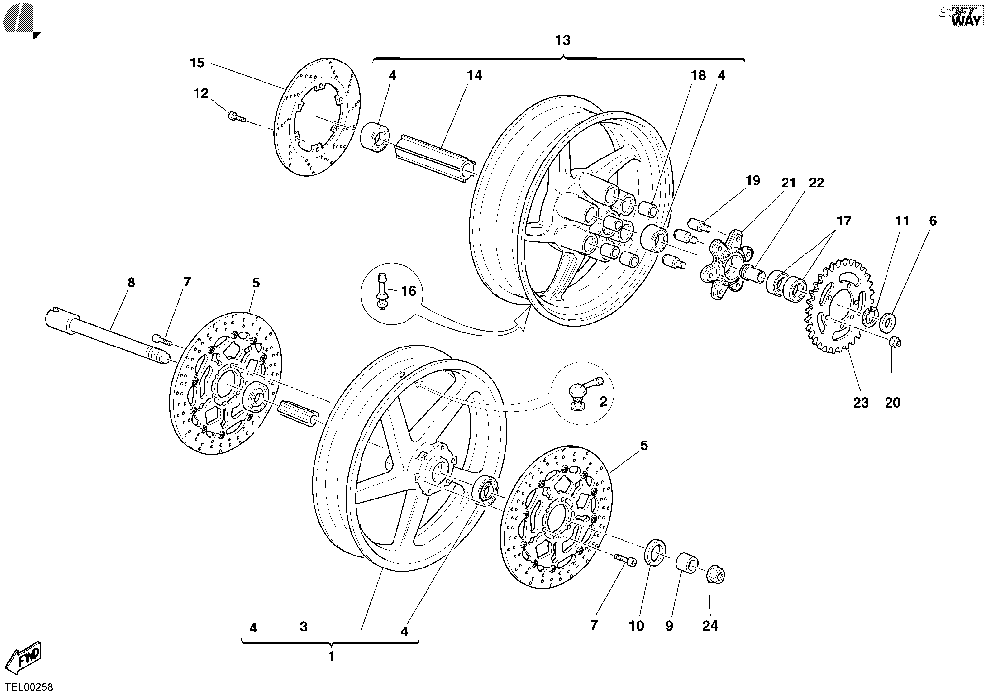 038 ROUES POUR SPORT TOURING ST4 S 2004