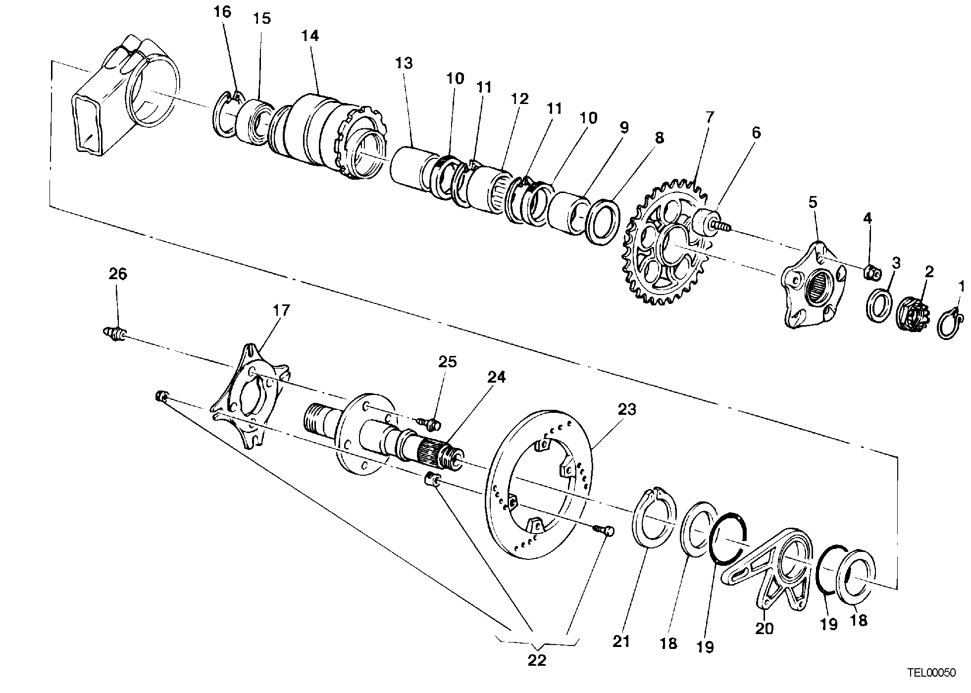 028 MOYEU ROUE ARRIERE POUR SUPERBIKE 996 RS 2001