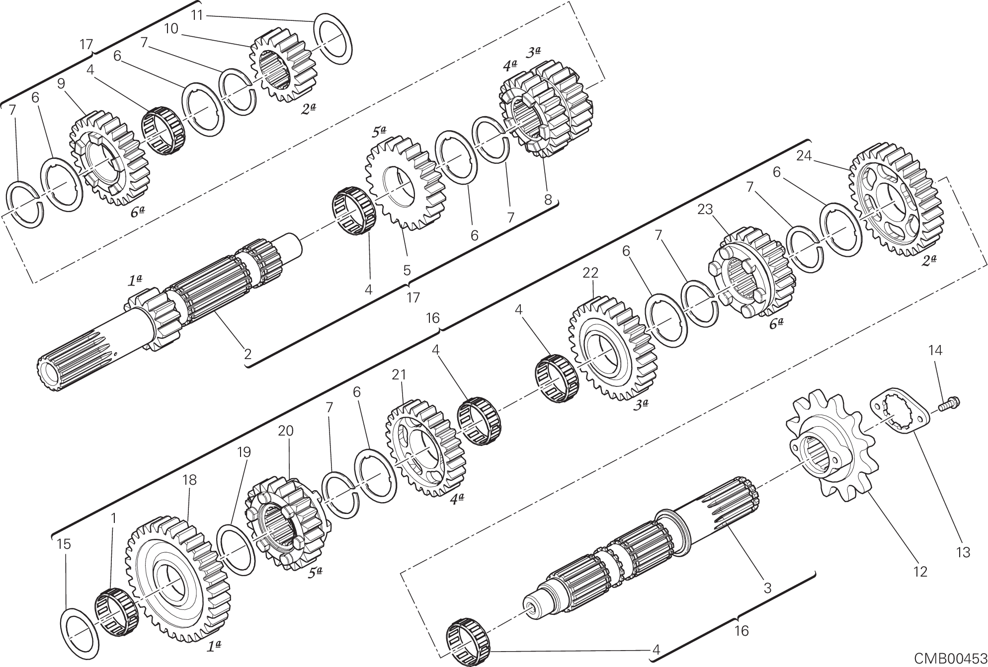 003 BOITE DE VITESSES POUR SCRAMBLER SIXTY2 2020
