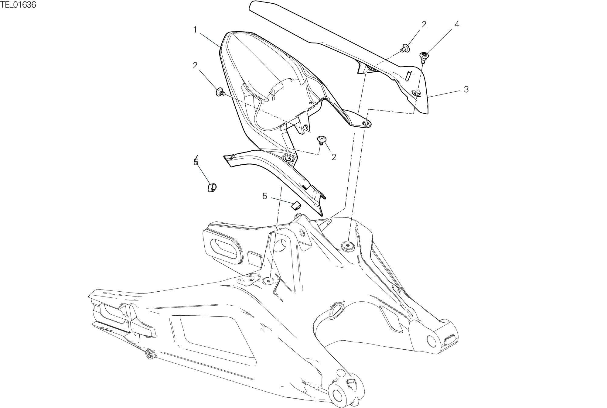 26A GARDE BOUE ARRIERE POUR MONSTER SP 2023