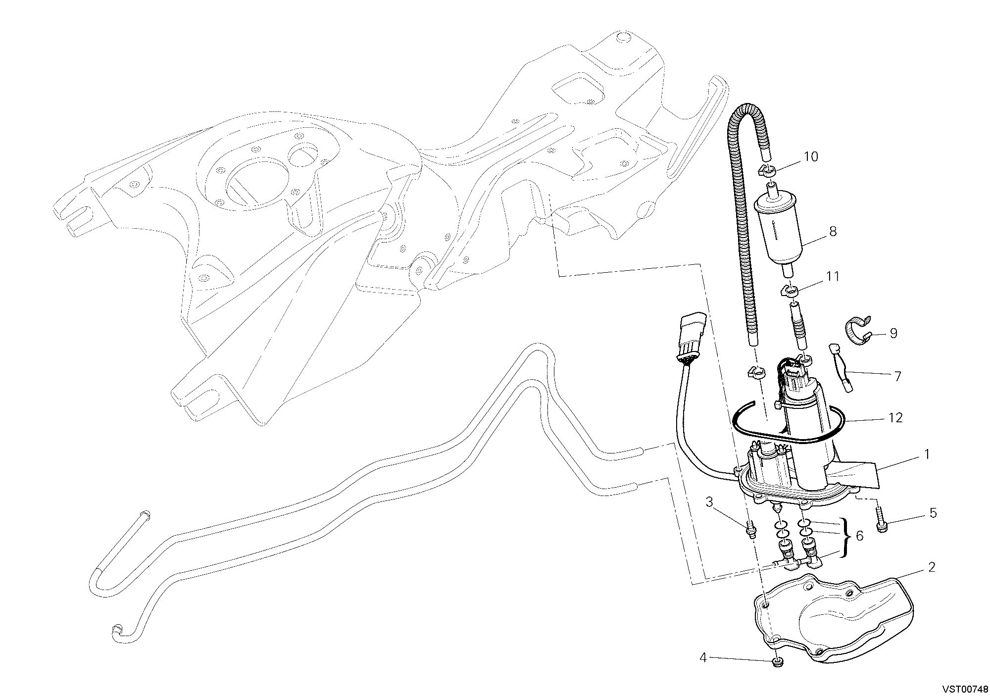 037 POMPE A CARBURANT POUR HYPERMOTARD 1100 2009