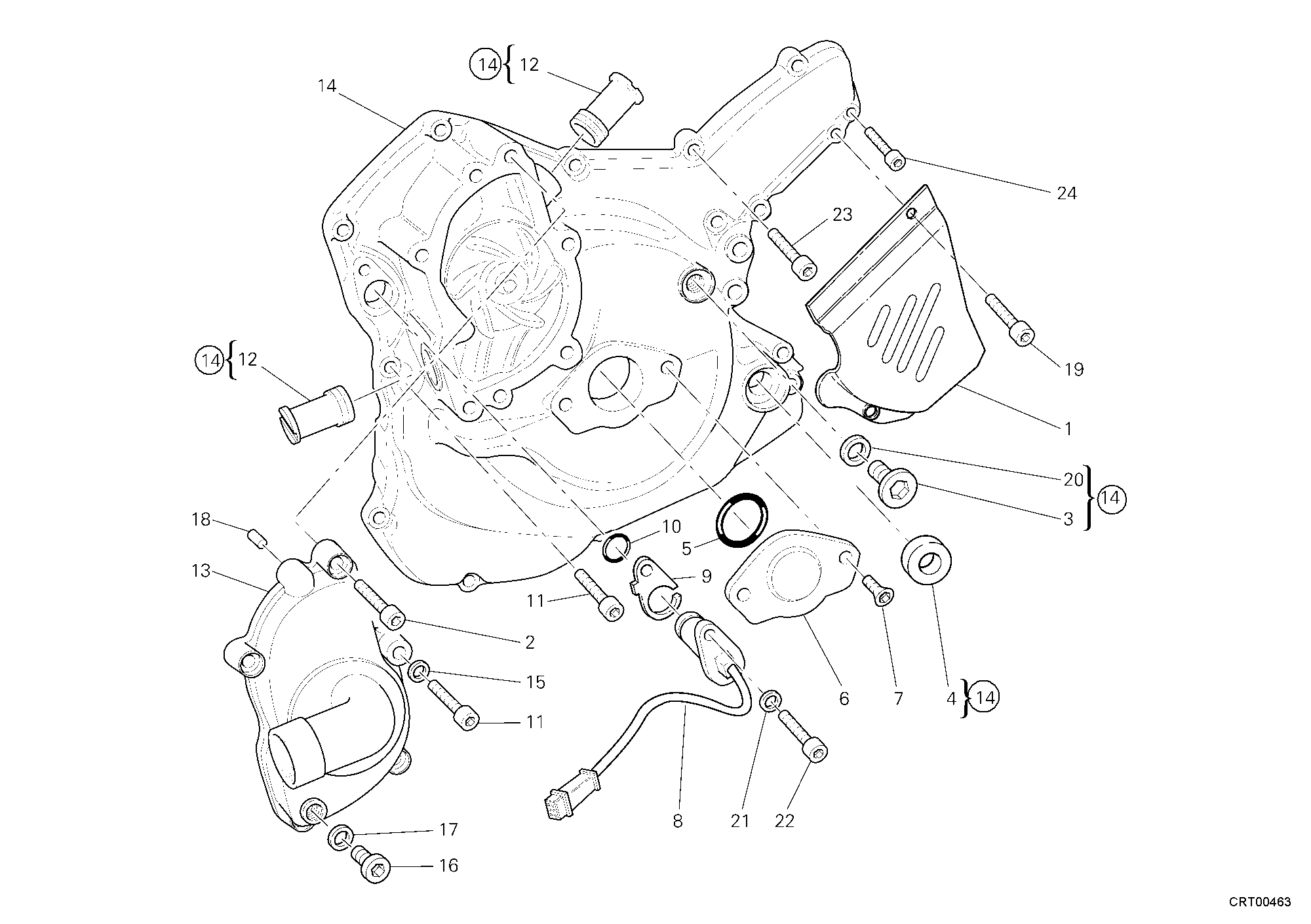 11A COUVERCLE GENERATEUR POUR MONSTER S4RS 2008