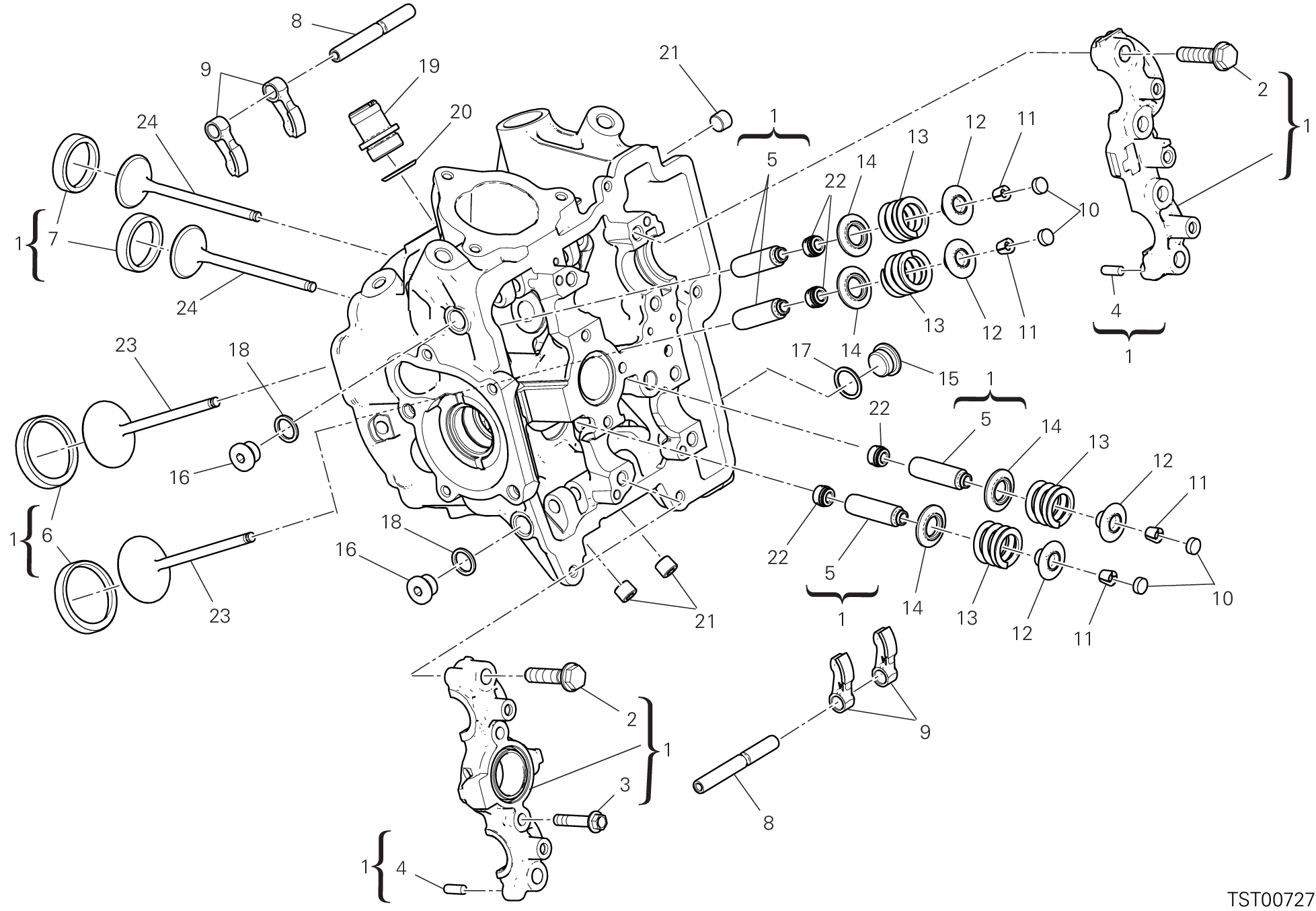 015 CULASSE HORIZONTALE POUR MULTISTRADA V2 2025