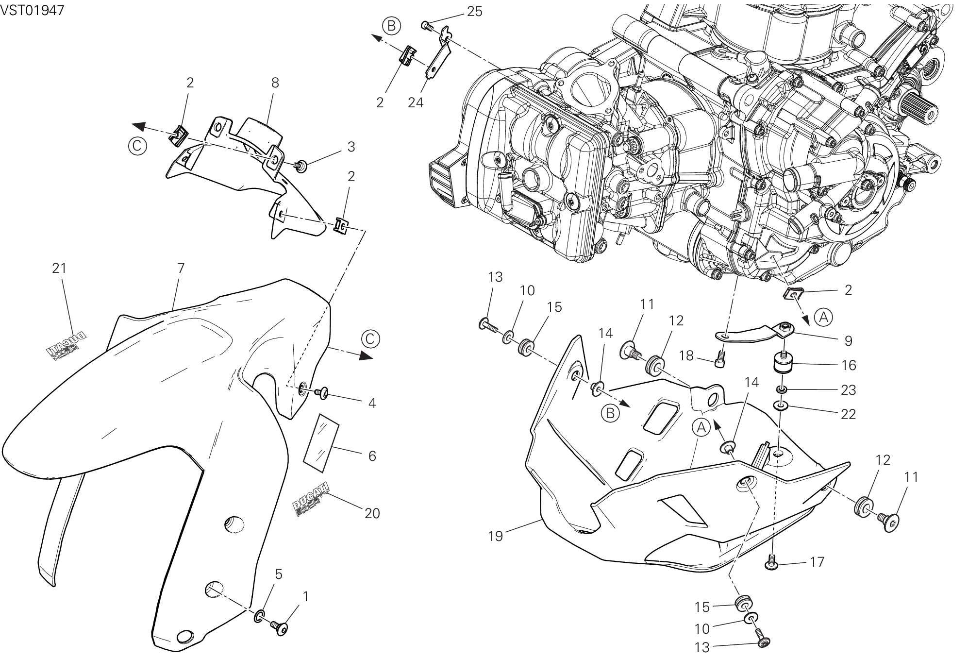 34B HABILLAGE POUR MULTISTRADA V2 2023