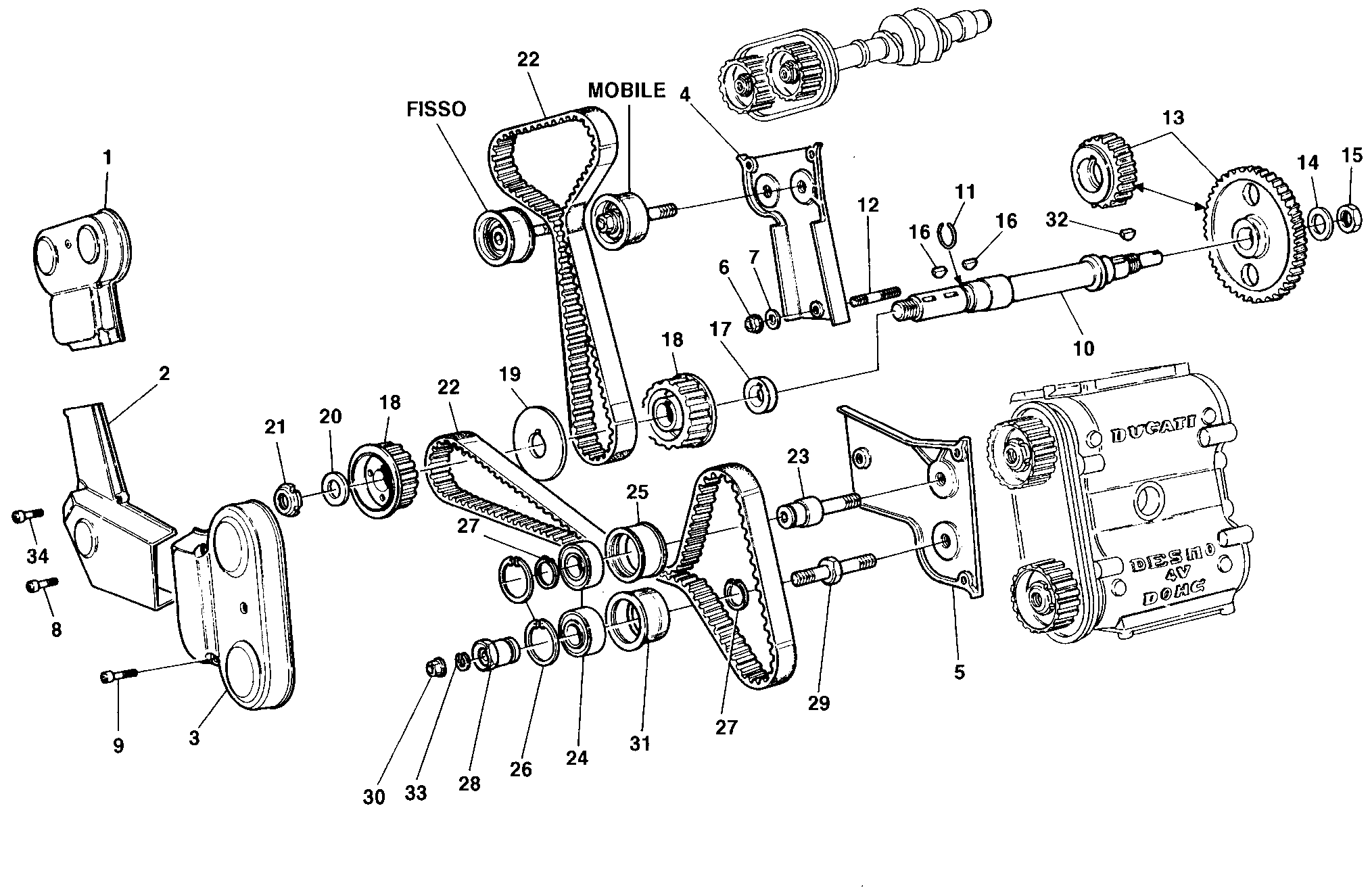 008 COURROIE DISTRIBUTION POUR SUPERBIKE 748 1998