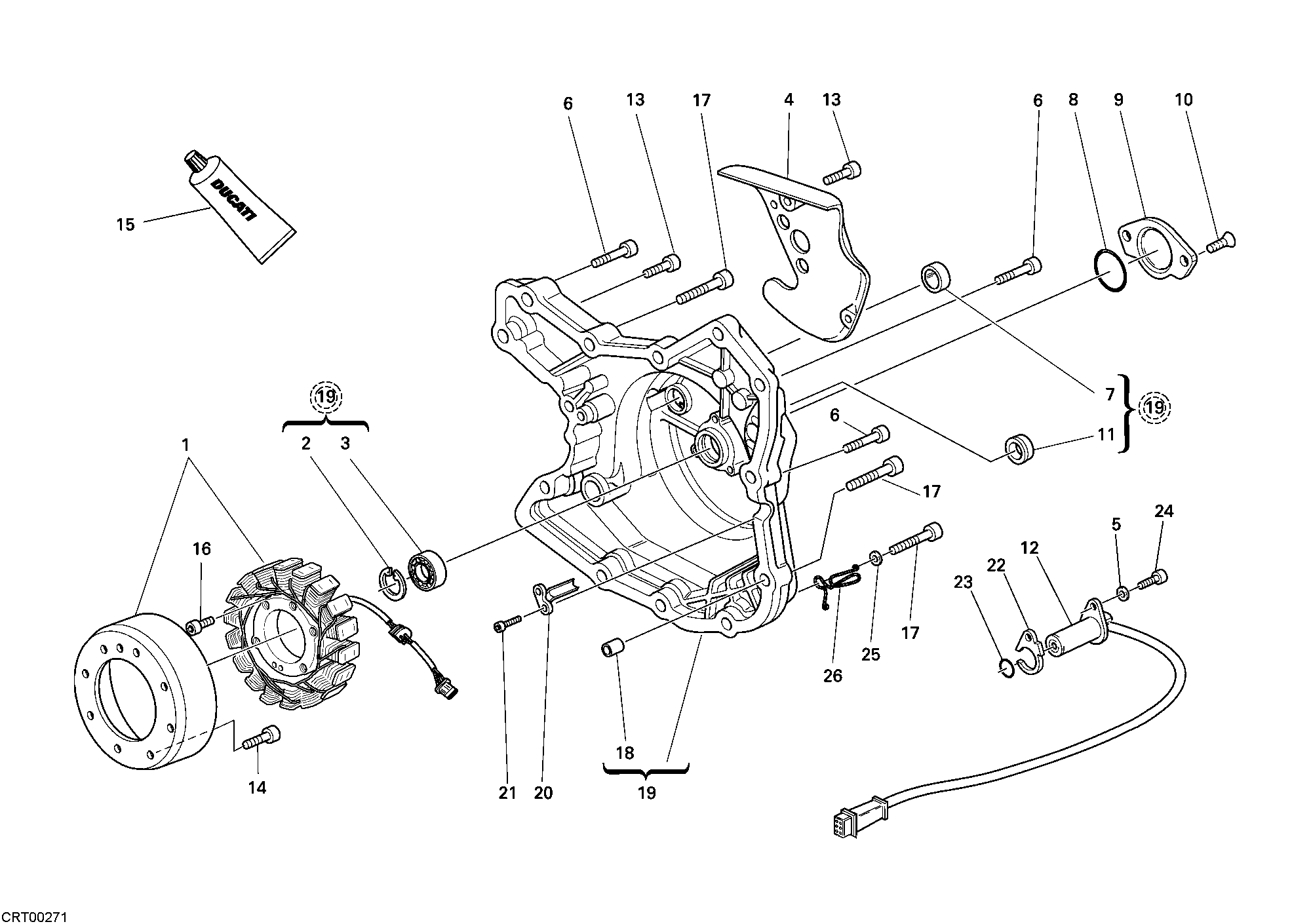 011 COUVERCLE GENERATEUR POUR SPORTCLASSIC GT1000 2007