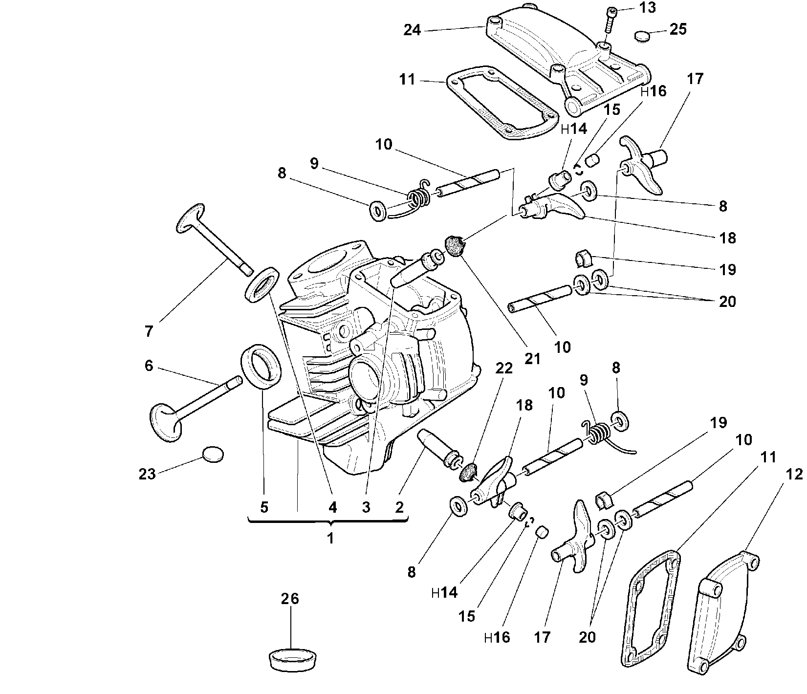 150 CULASSE HORIZONTALE POUR MONSTER 750 CITY 1999
