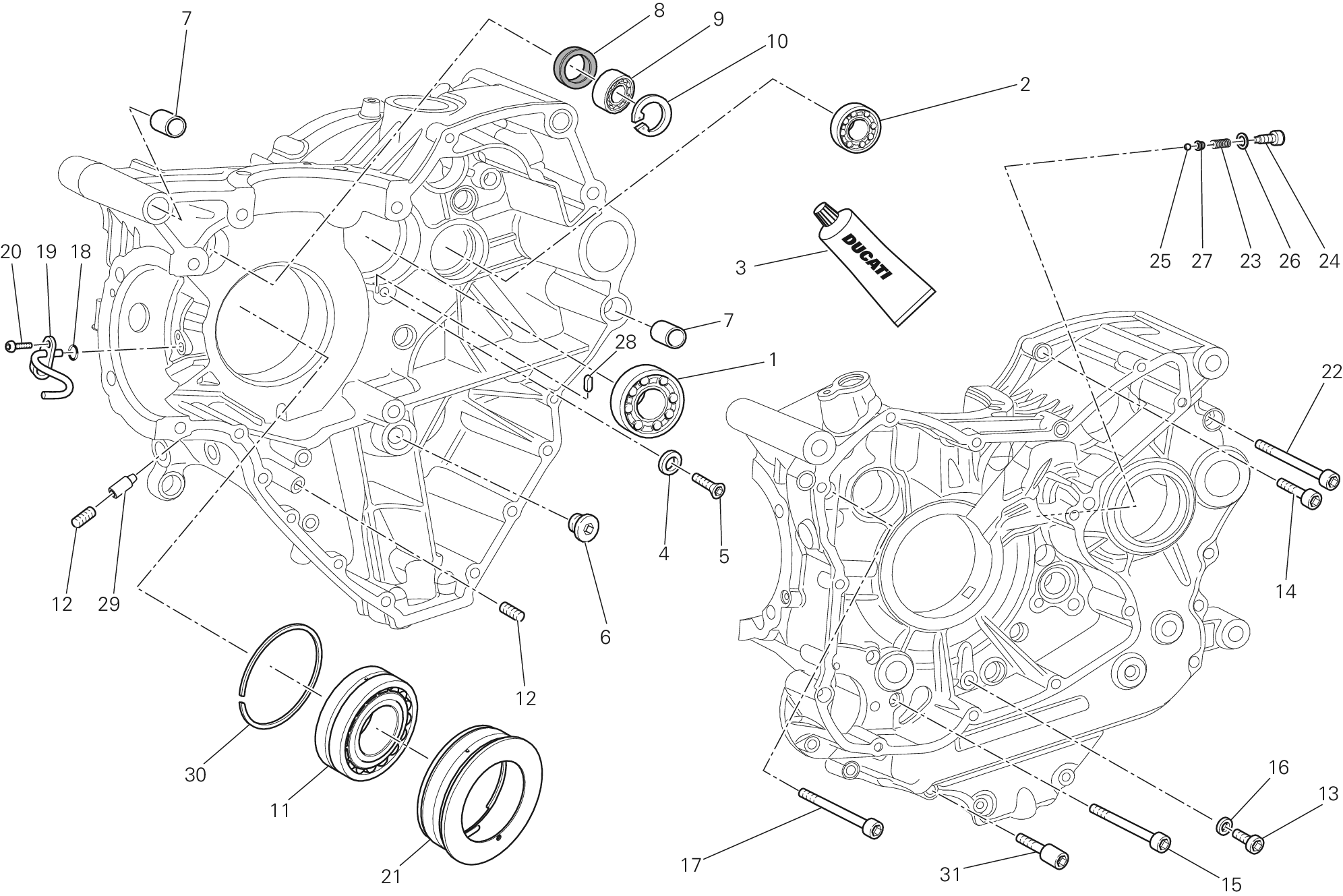 10A PAIRE DE DEMI CARTERS POUR MONSTER 1200 S 2015