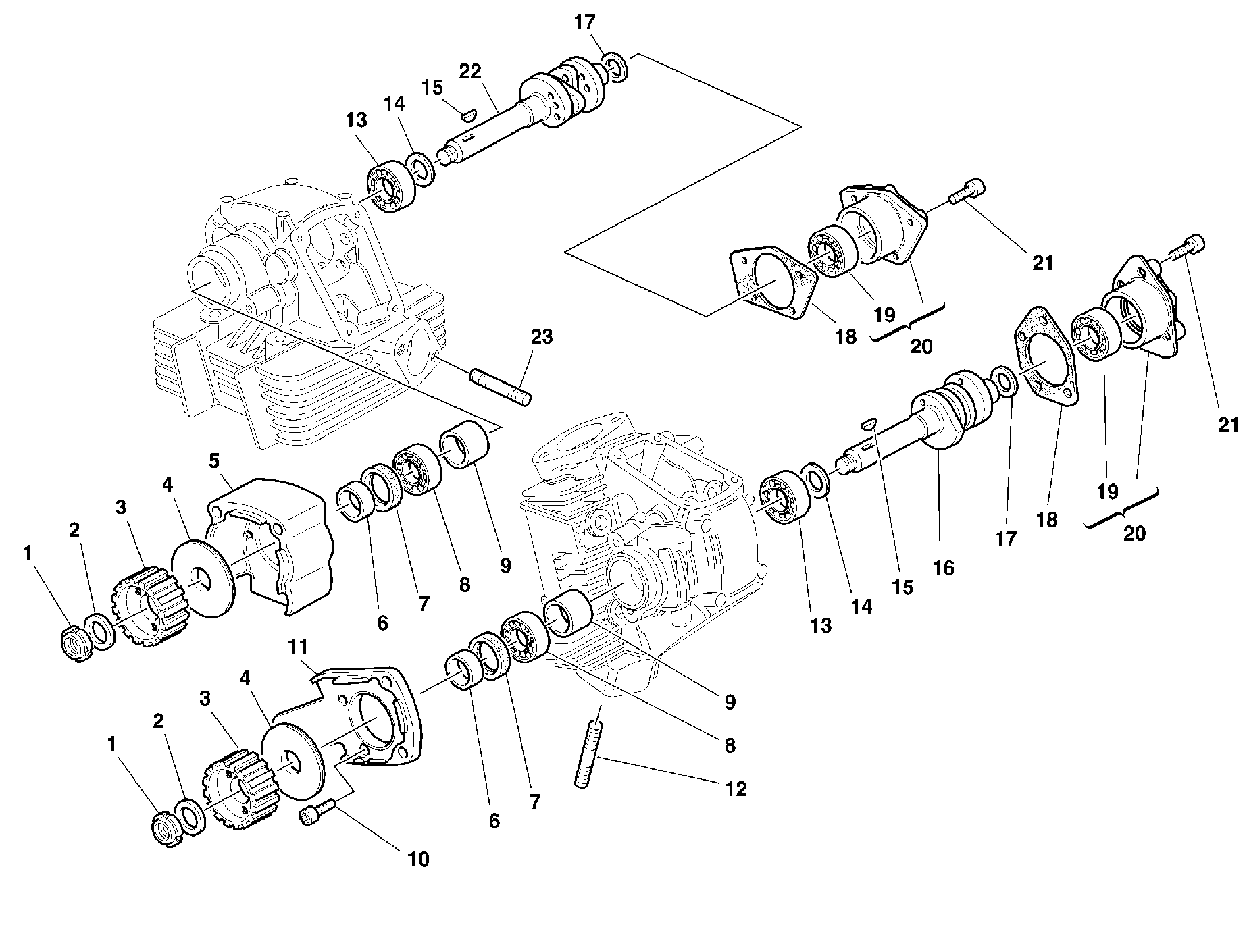 130 ARBRE A CAMES POUR SUPERSPORT 750 SS 1999