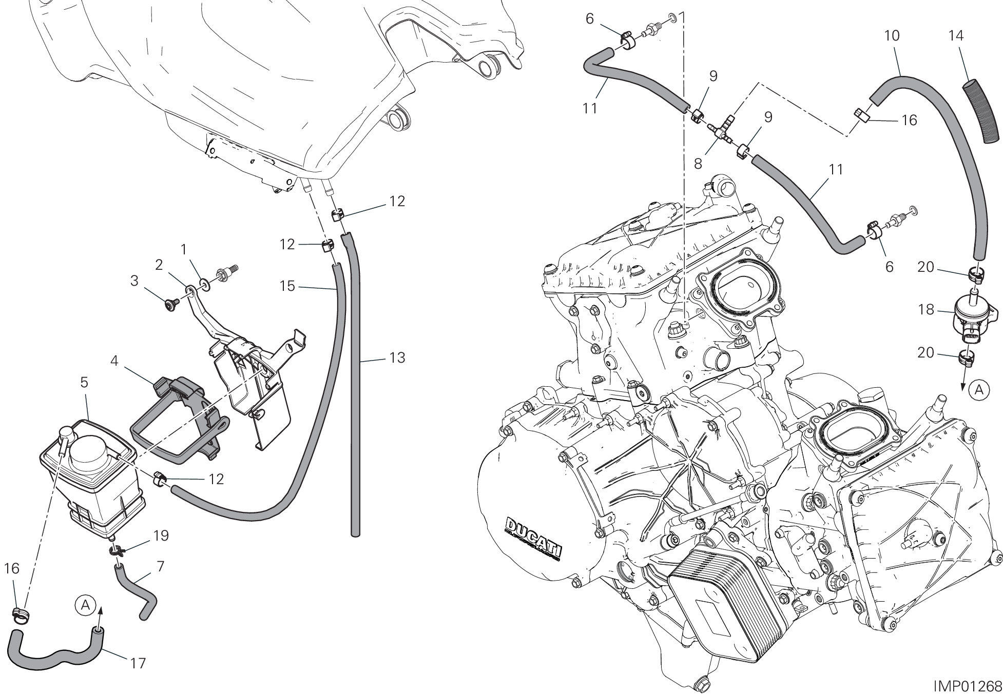 35B FILTRE CANISTER POUR SUPERBIKE PANIGALE V2 2021