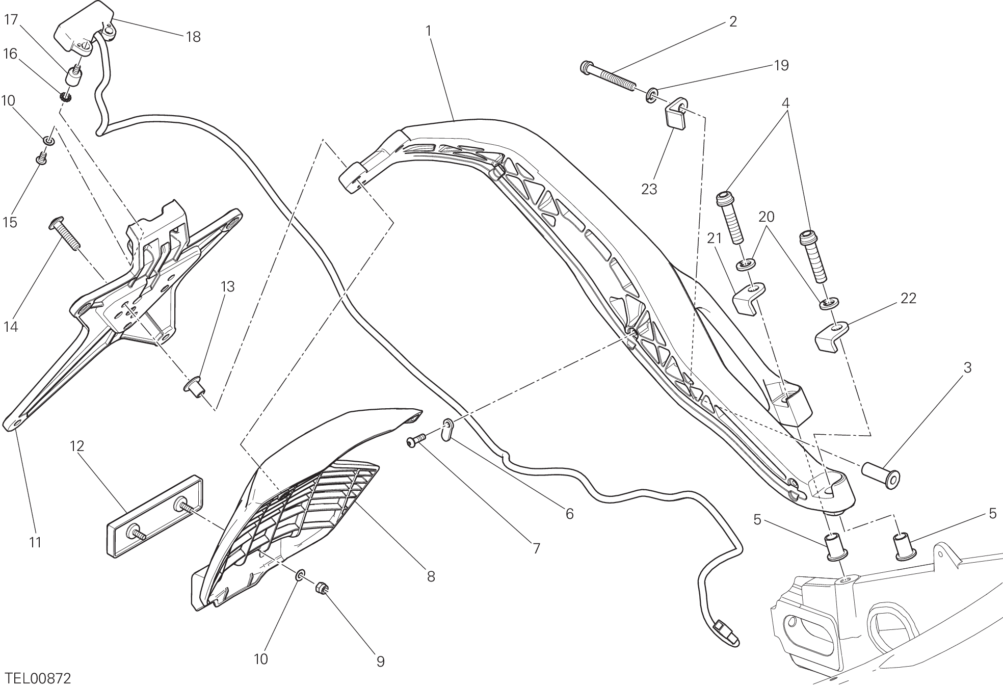 28A PORTE BALAI POUR SCRAMBLER FULL THROTTLE 2015